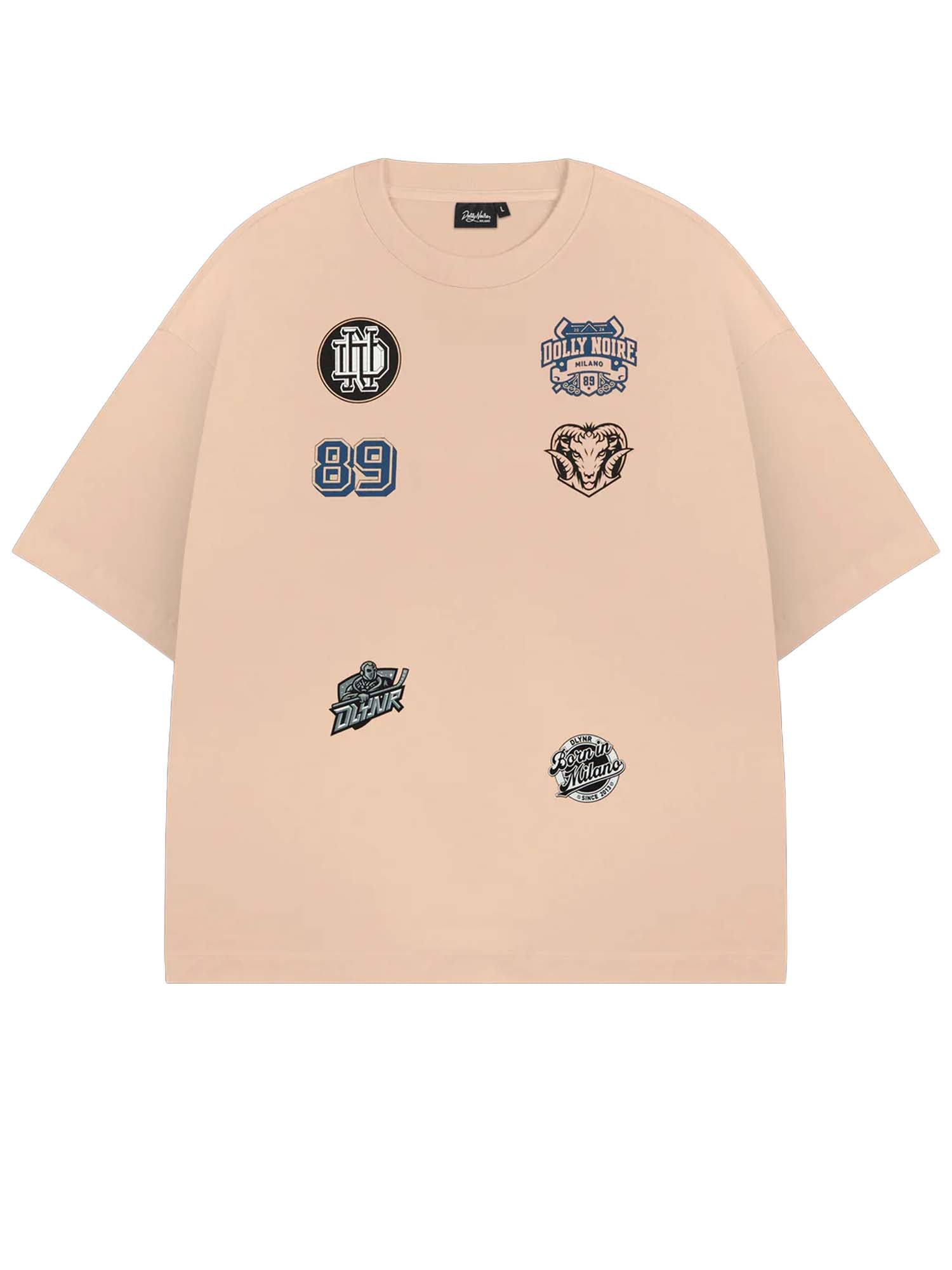 Dolly Noire Sport Club Over Tee Beige