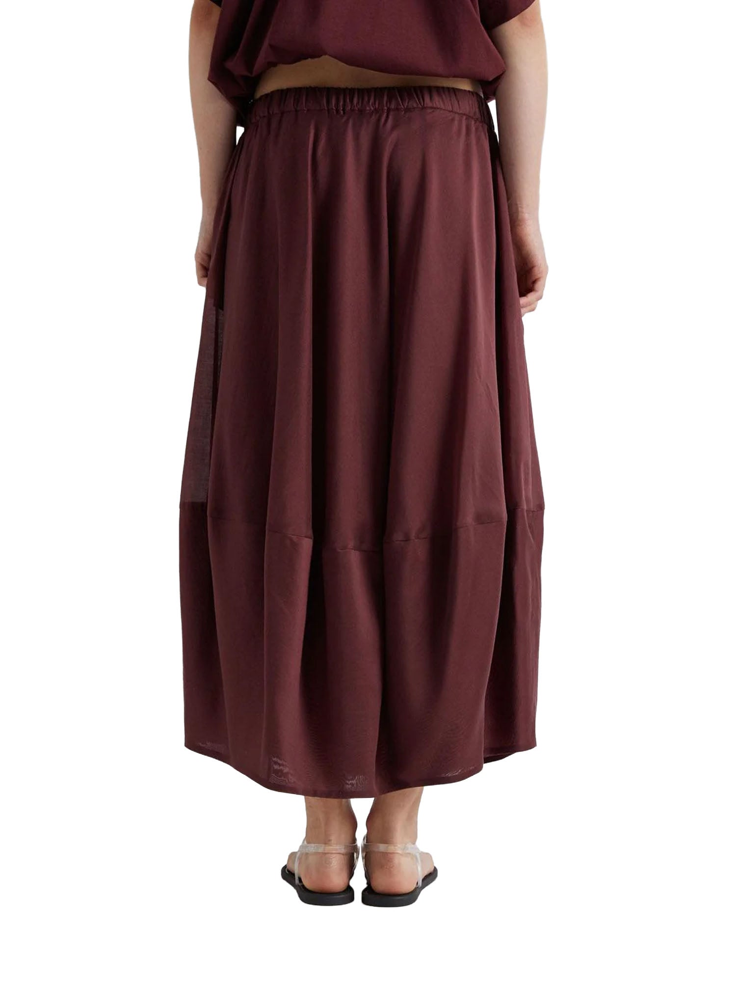 Gonna lunga da donna Elisabetta Franchi a tubino con logo - GO02631E2 Gonna lunga da donna Elisabetta Franchi a tubino con logo - GO02631E2