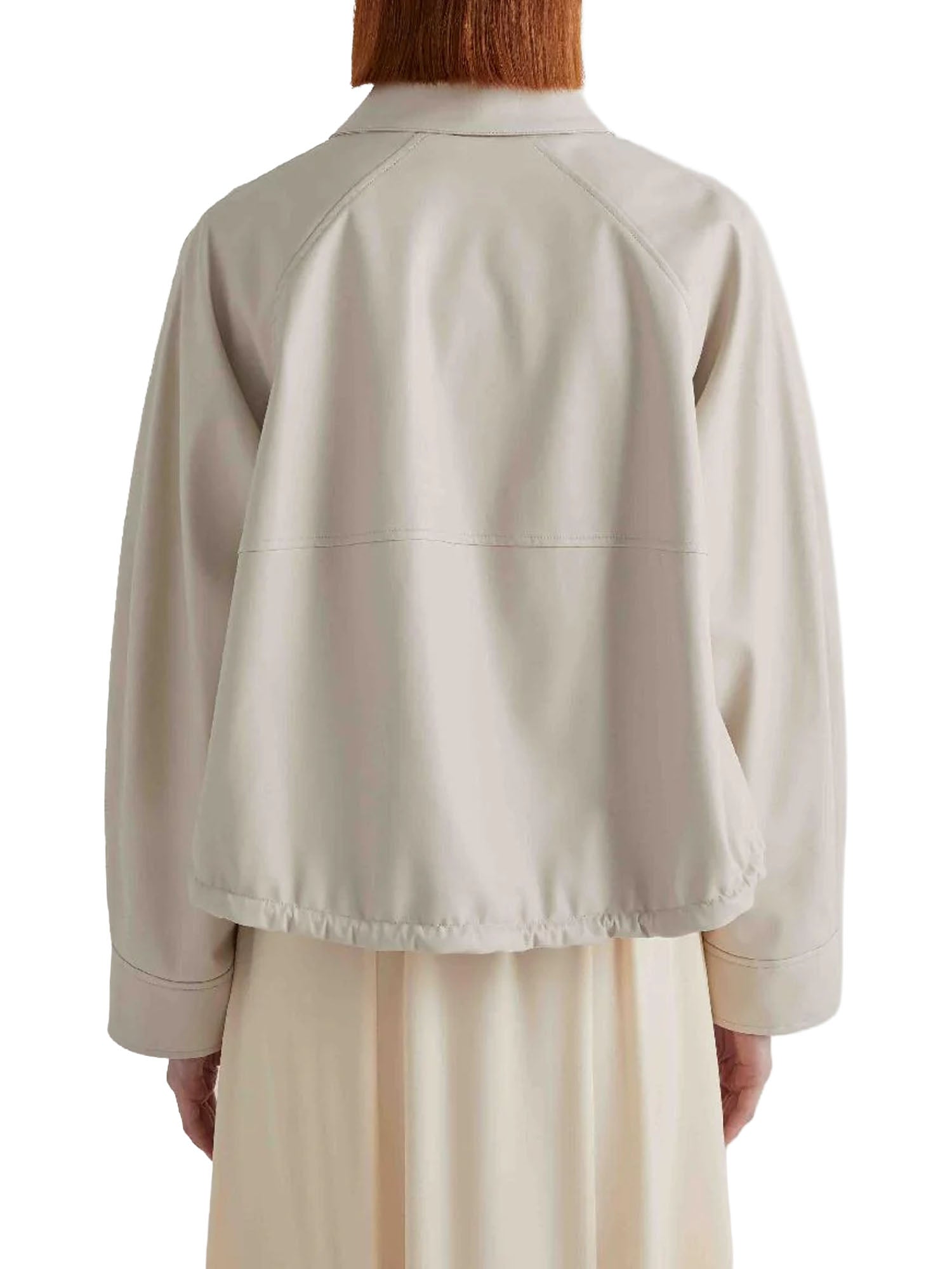 Meimei J. Giubbino similpelle foderato Beige