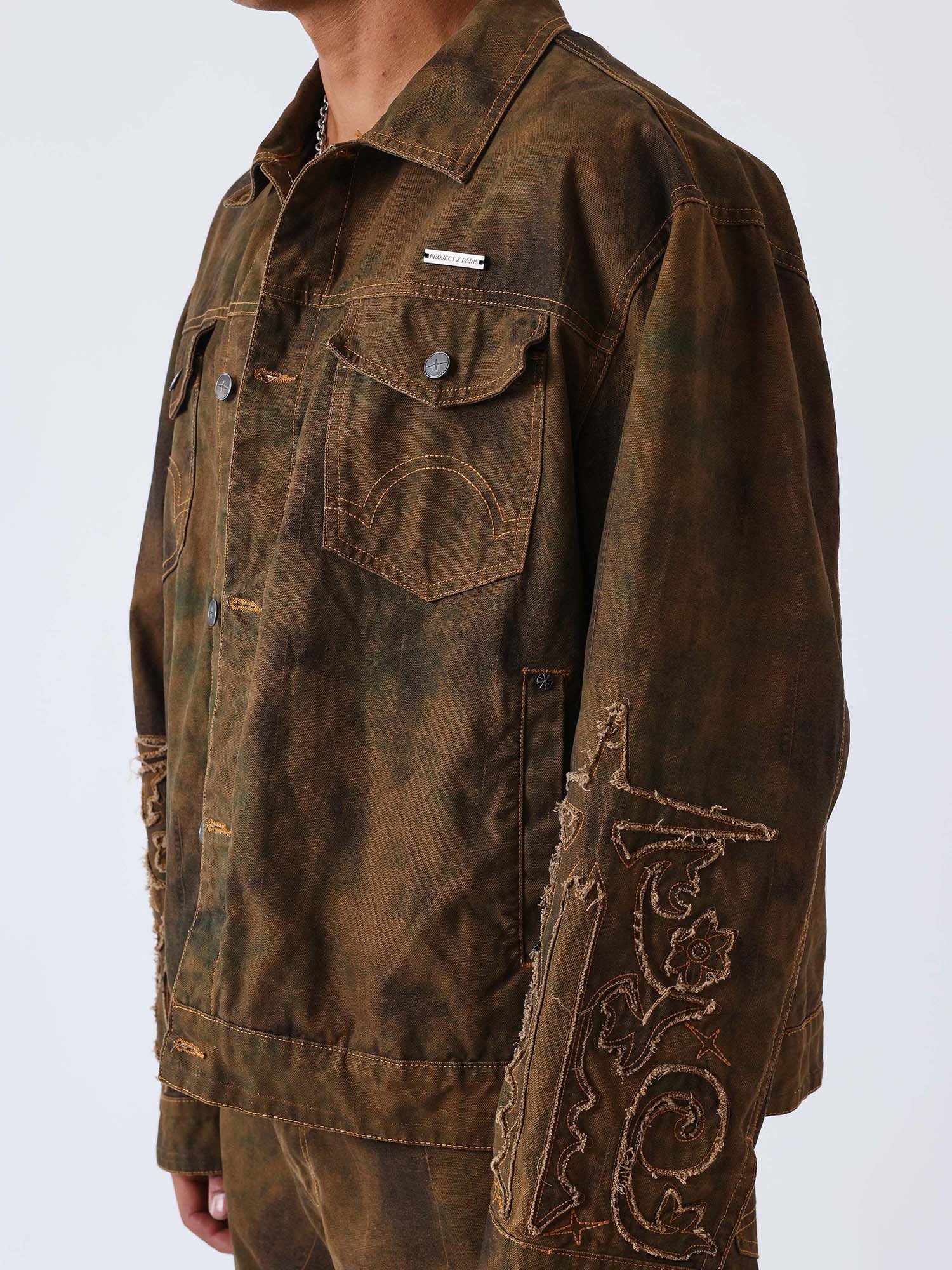 Project X Paris Giacca in Denim Marrone