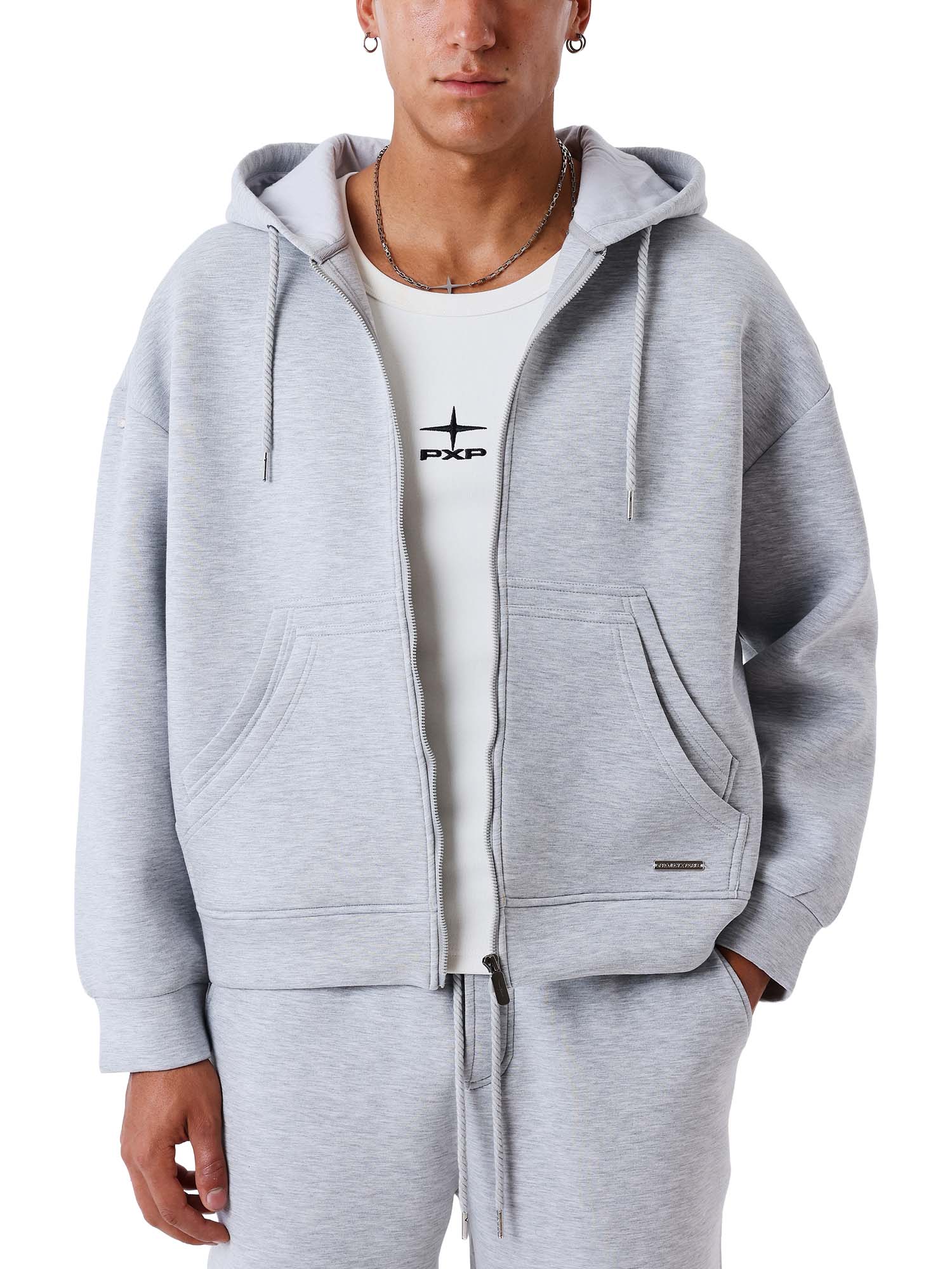 Project X Paris Felpa con zip e cappuccio Grigio