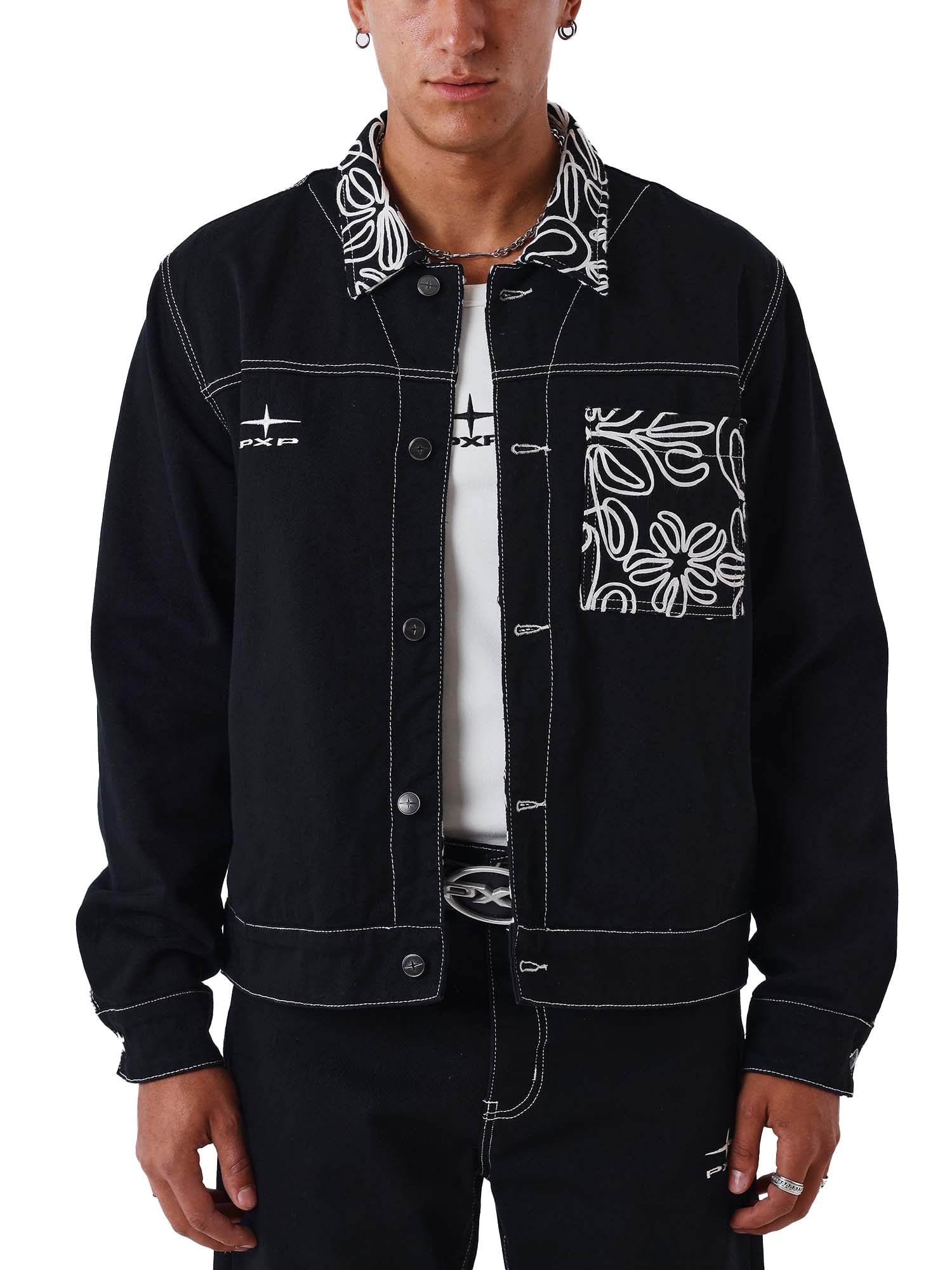 Project X Paris Giacca in Denim Nero