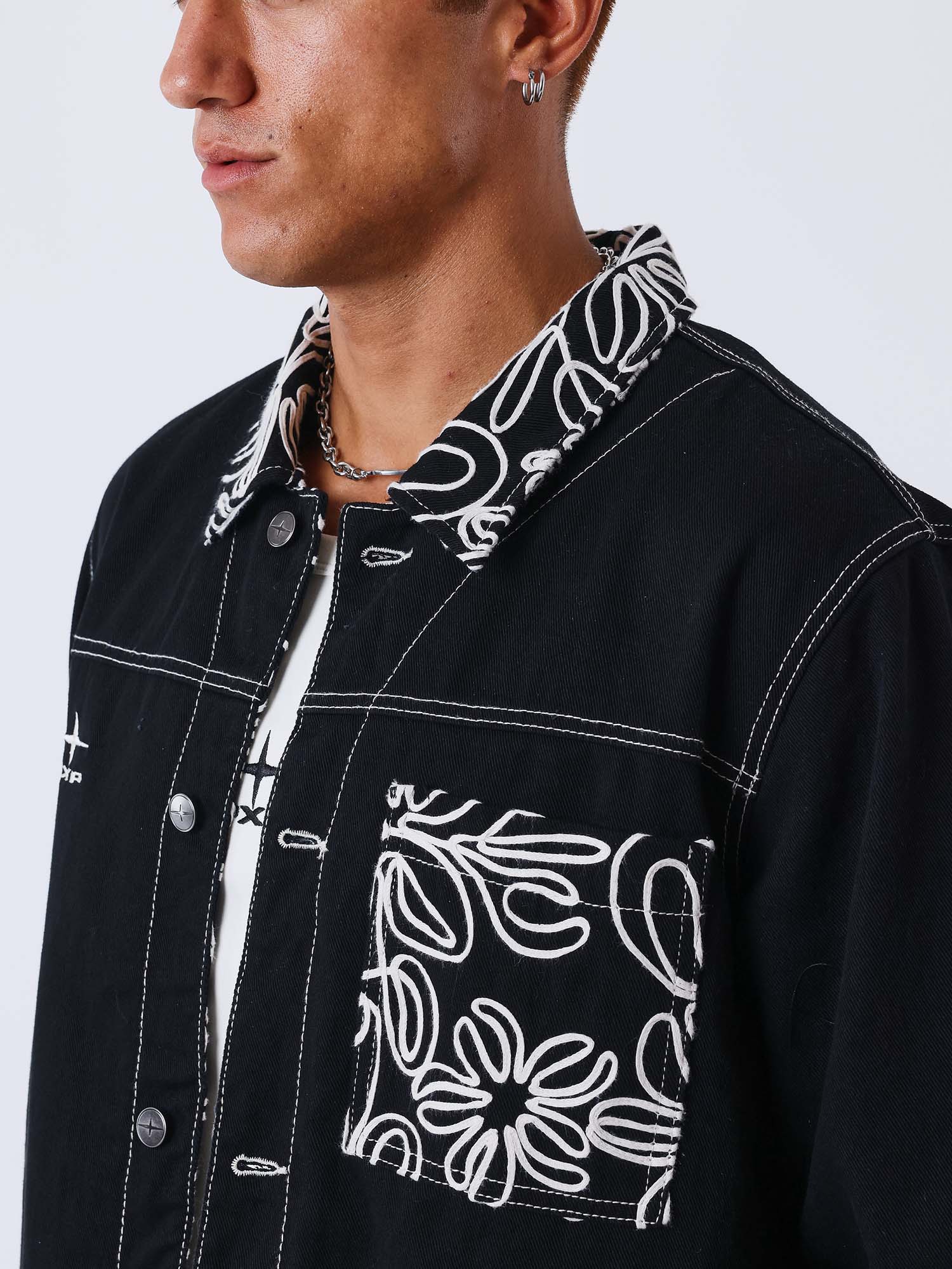 Project X Paris Giacca in Denim Nero