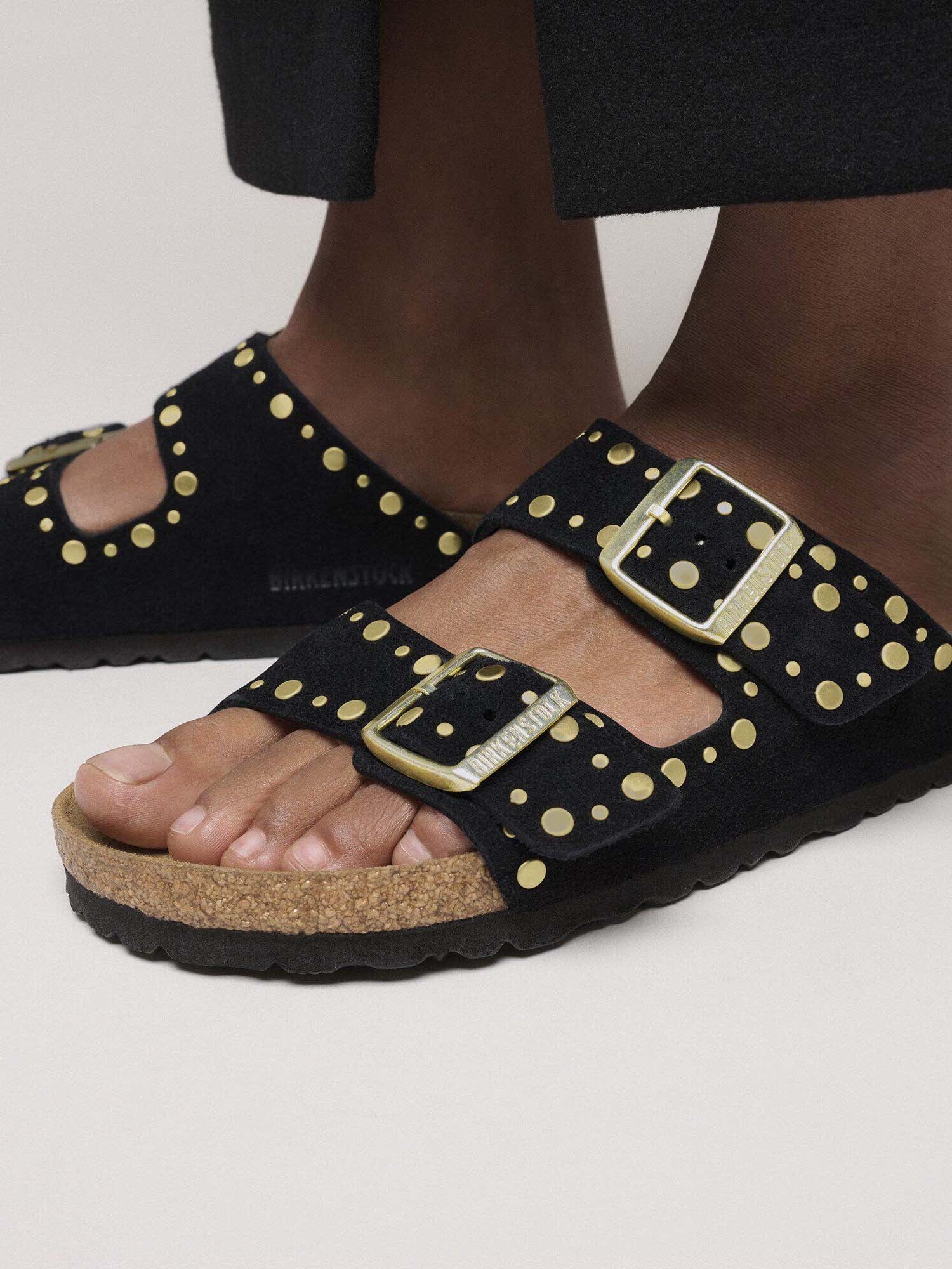 Birkenstock Arizona Rivet (Pelle scamosciata) Nero