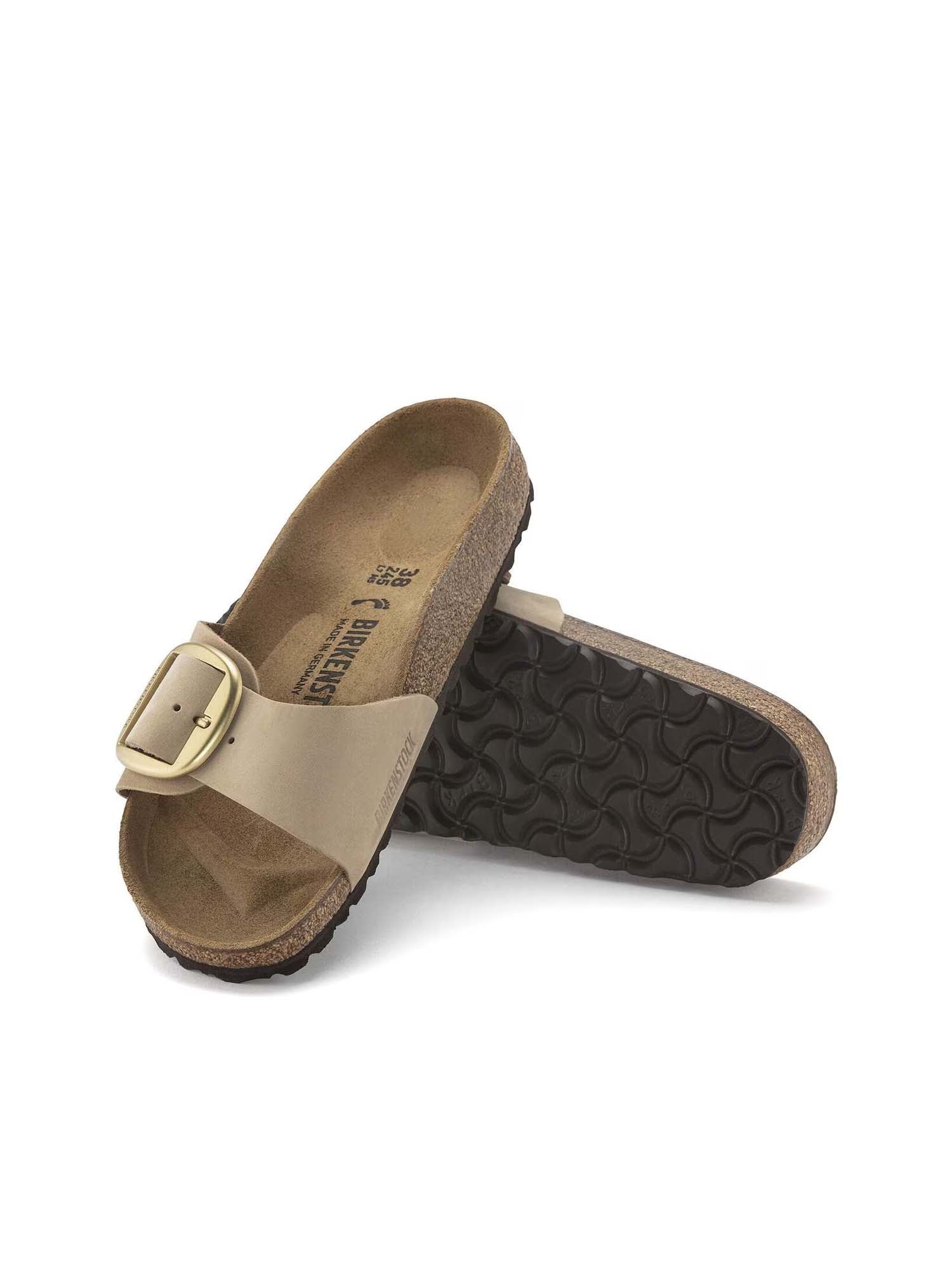Birkenstock Madrid Big Buckle (Pelle Nubuck) Beige