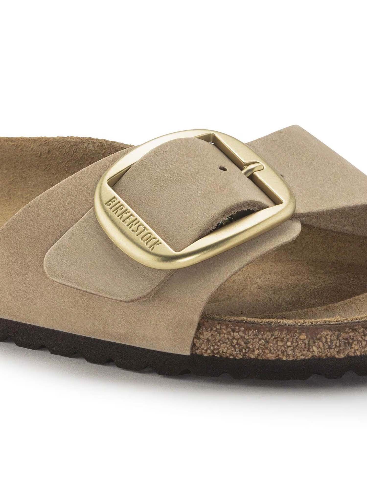 Birkenstock Madrid Big Buckle (Pelle Nubuck) Beige
