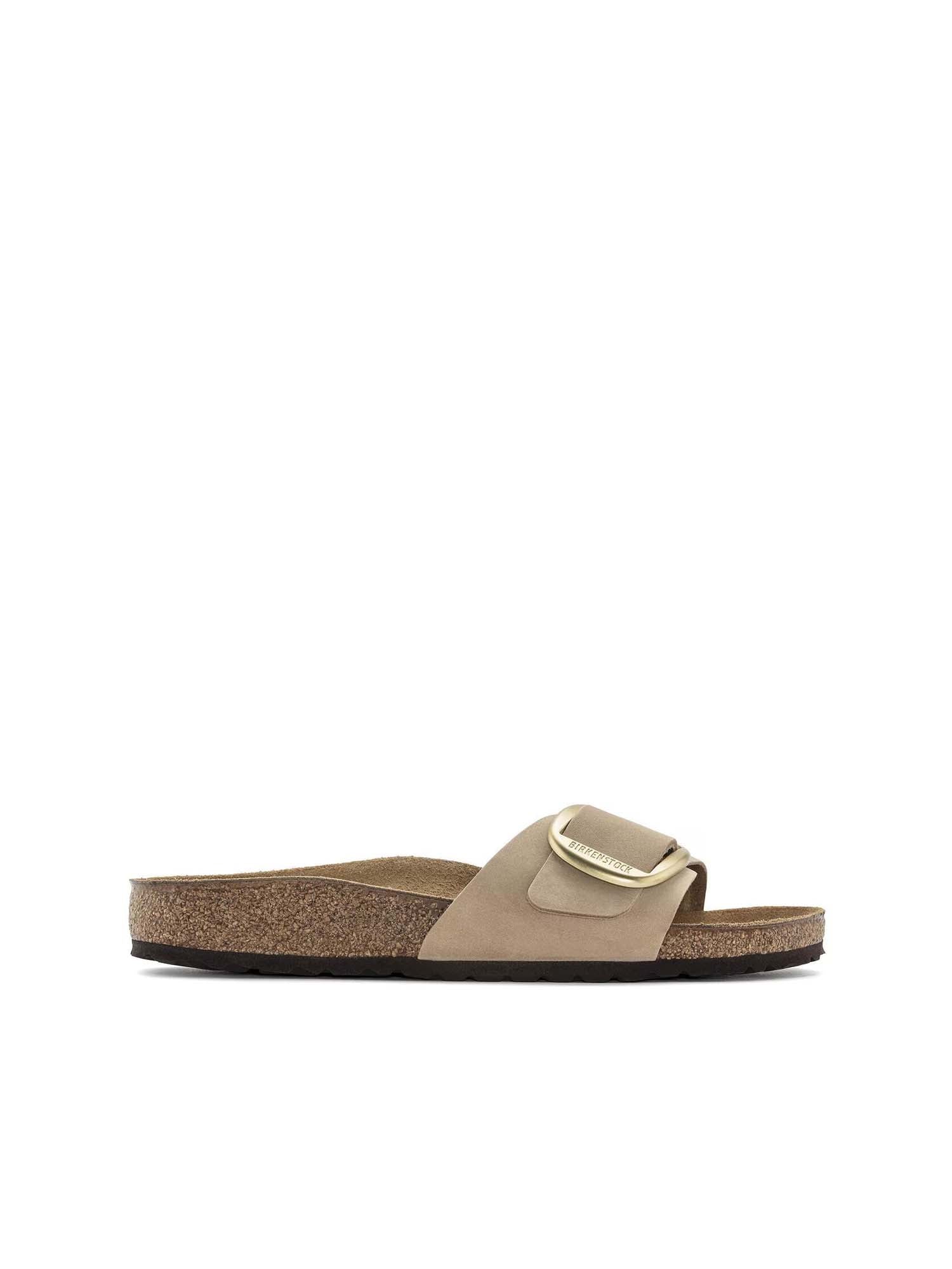 Birkenstock Madrid Big Buckle (Pelle Nubuck) Beige