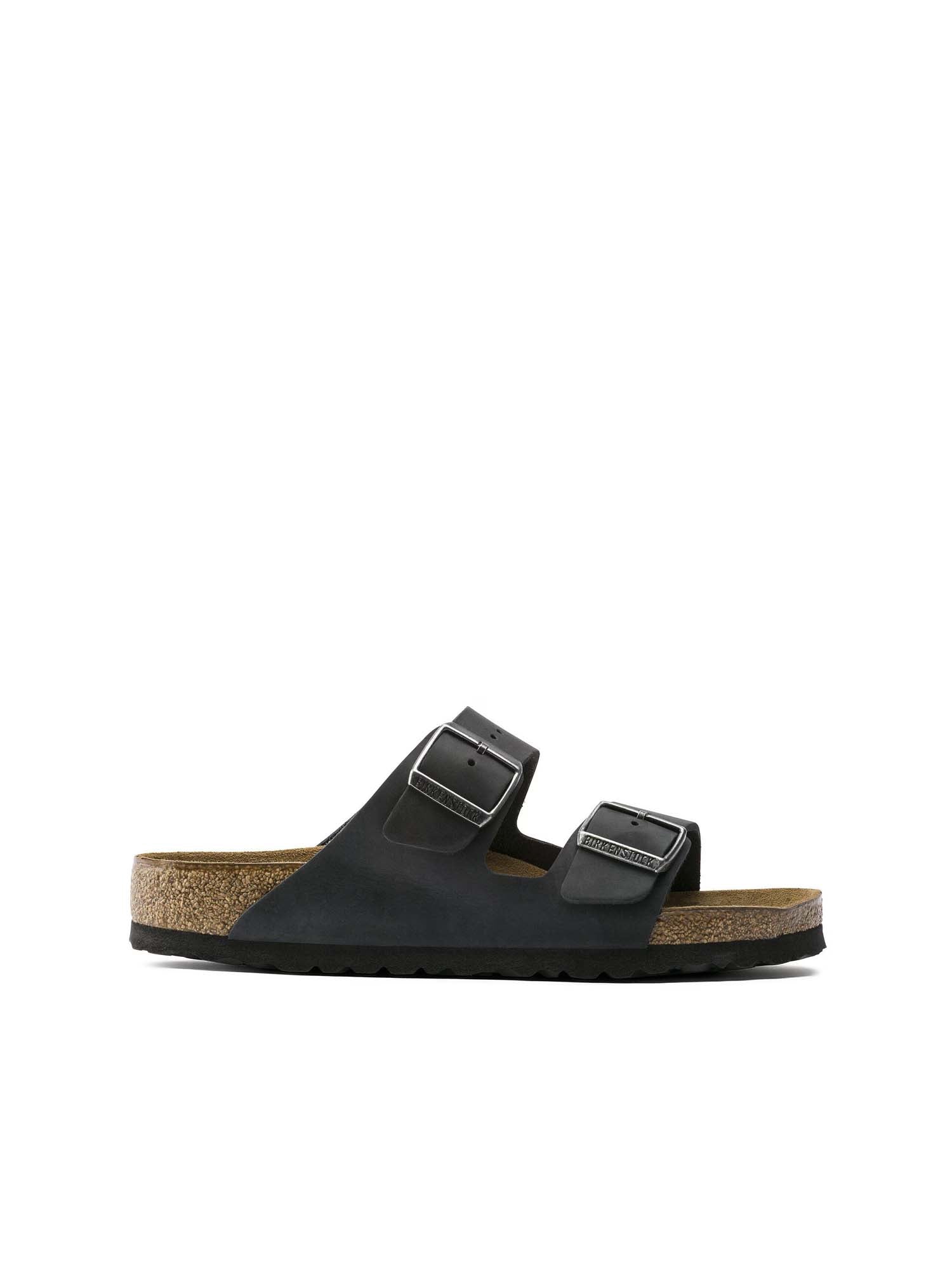 Birkenstock Arizona Plantare Morbido (Pelle oliata) Nero
