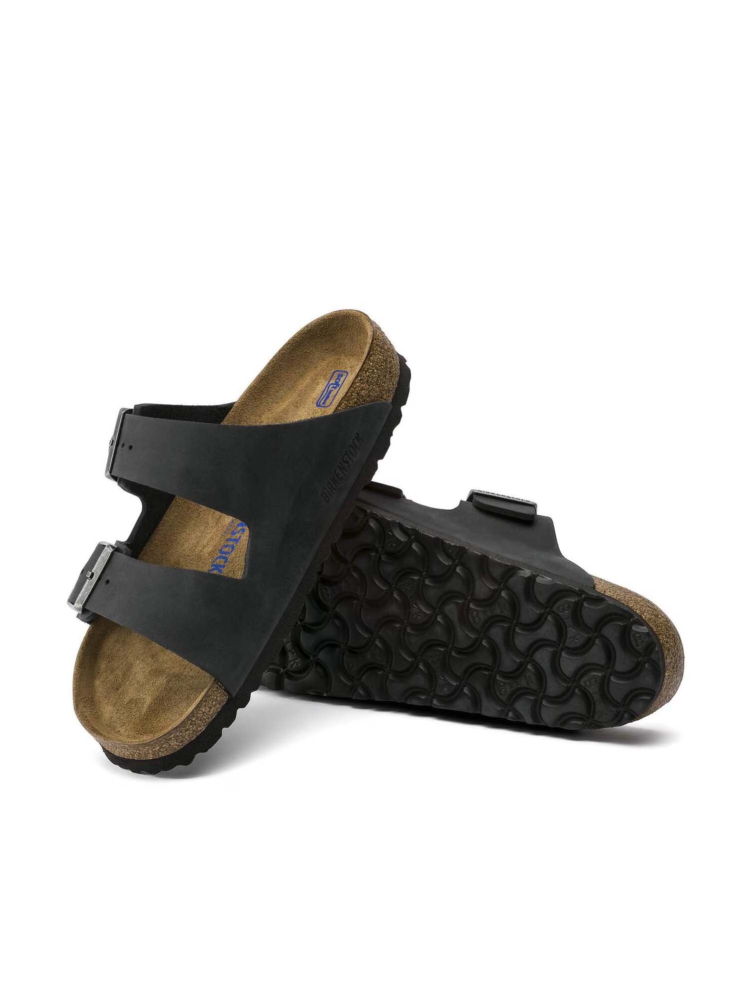 Birkenstock Arizona Plantare Morbido (Pelle oliata) Nero