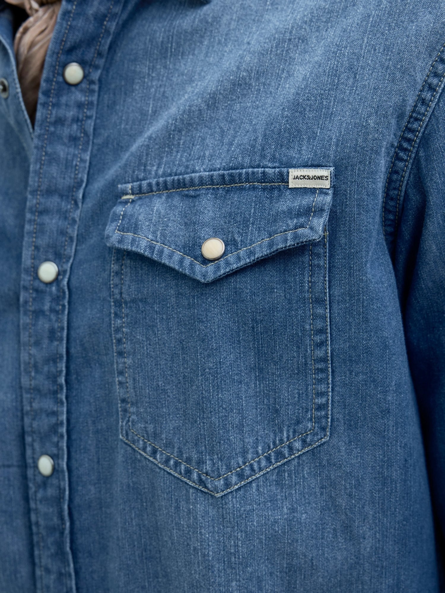 Jack & Jones Camicia in Jeans Comfort Blu