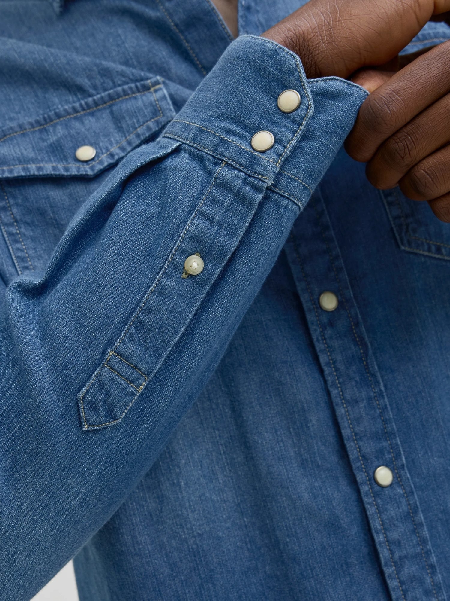 Jack & Jones Camicia in Jeans Comfort Blu