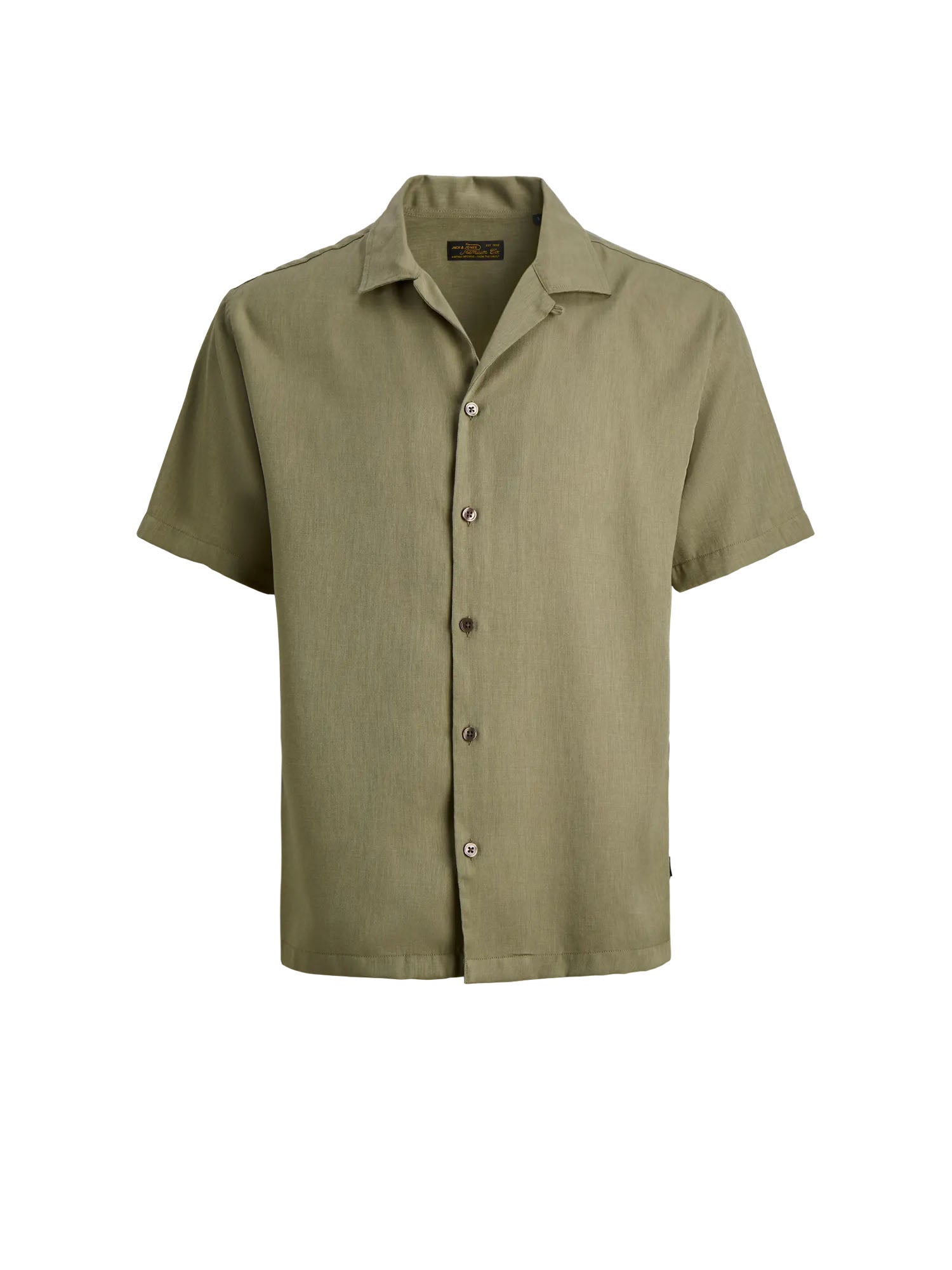 Jack & Jones Camicia Jprblurico Tencel Resort S/S Verde