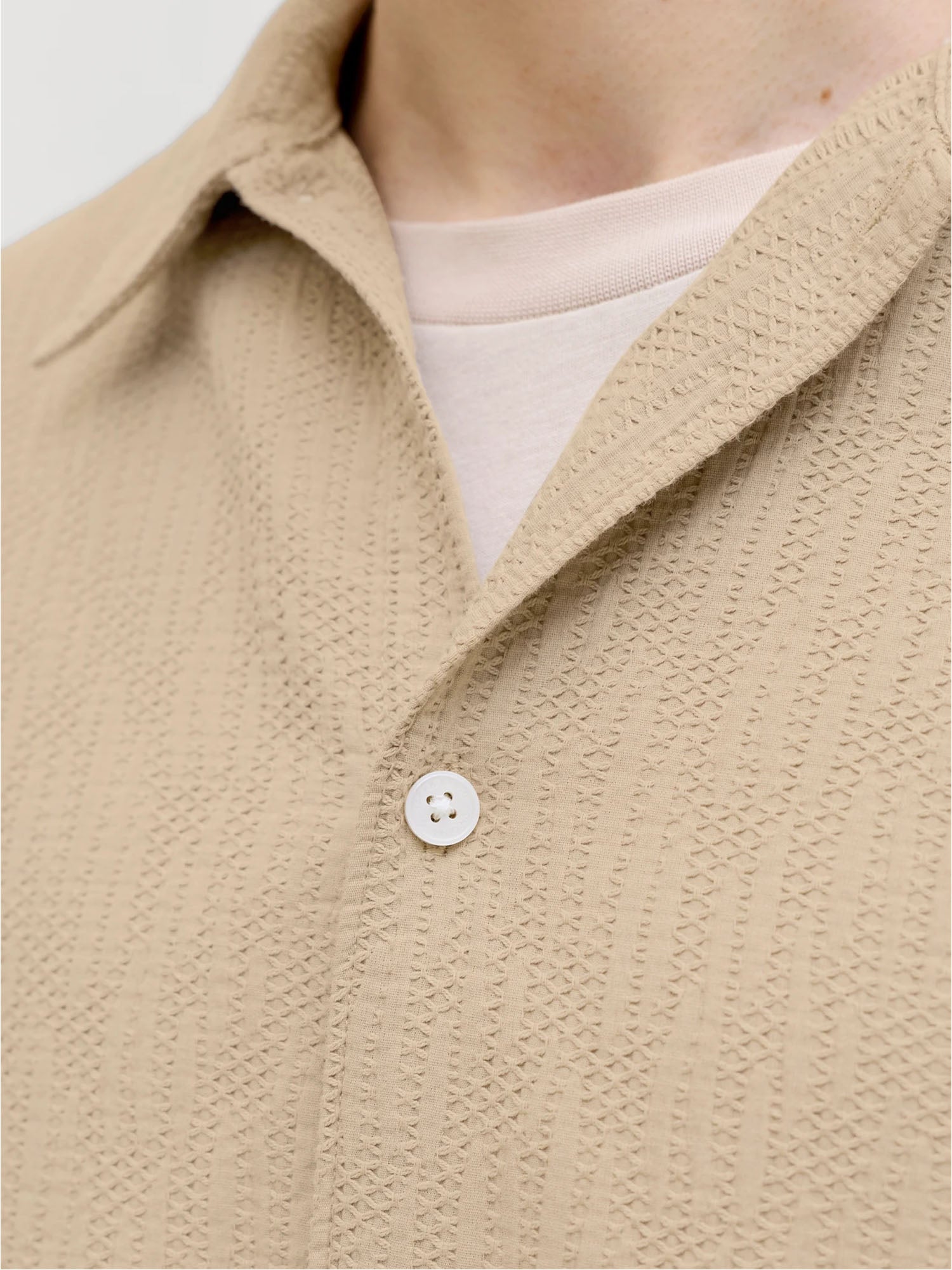 Jack & Jones Camicia Loose Fit Beige