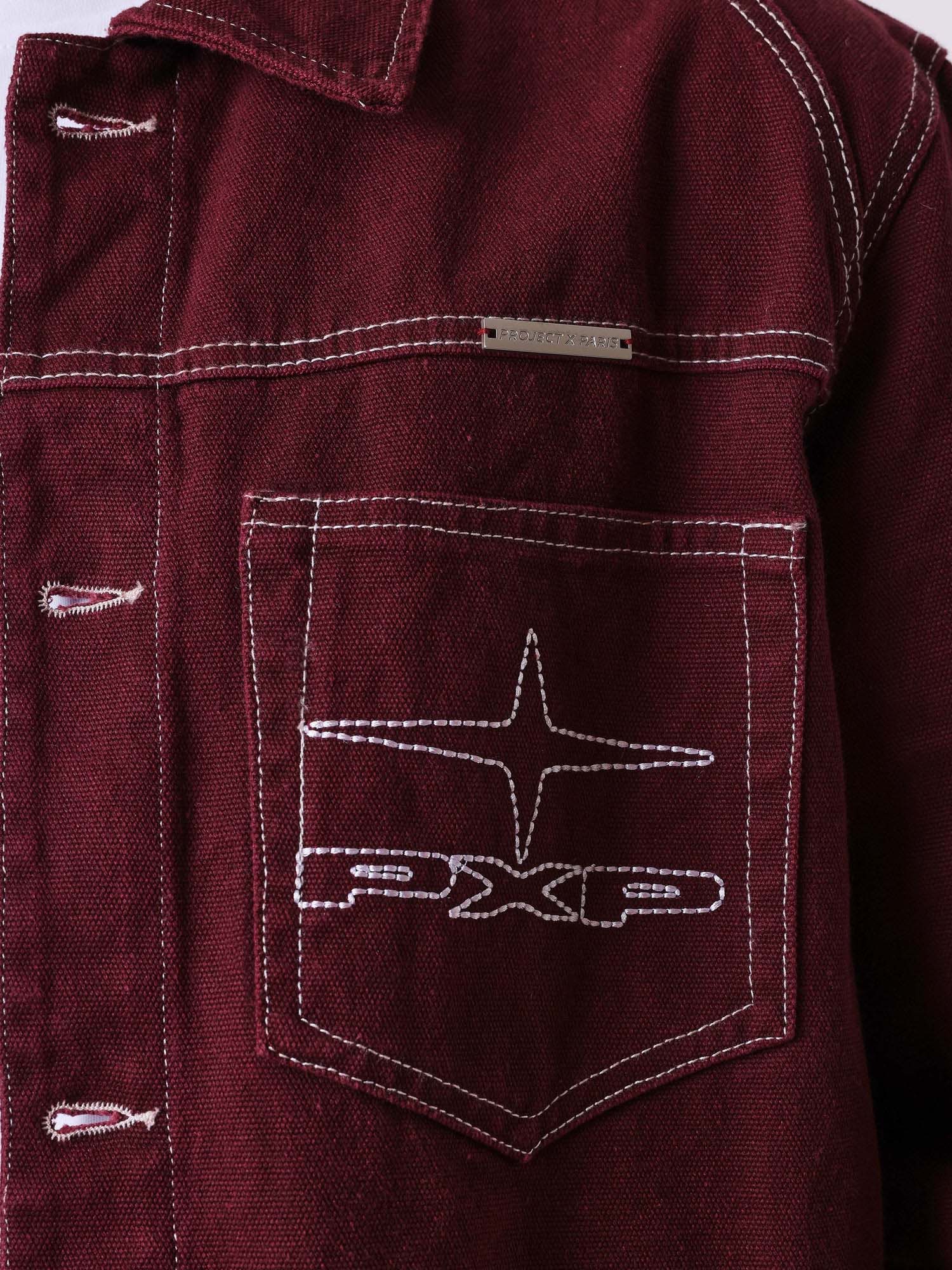 Project X Paris Giacca denim knockout PXP Bordeaux