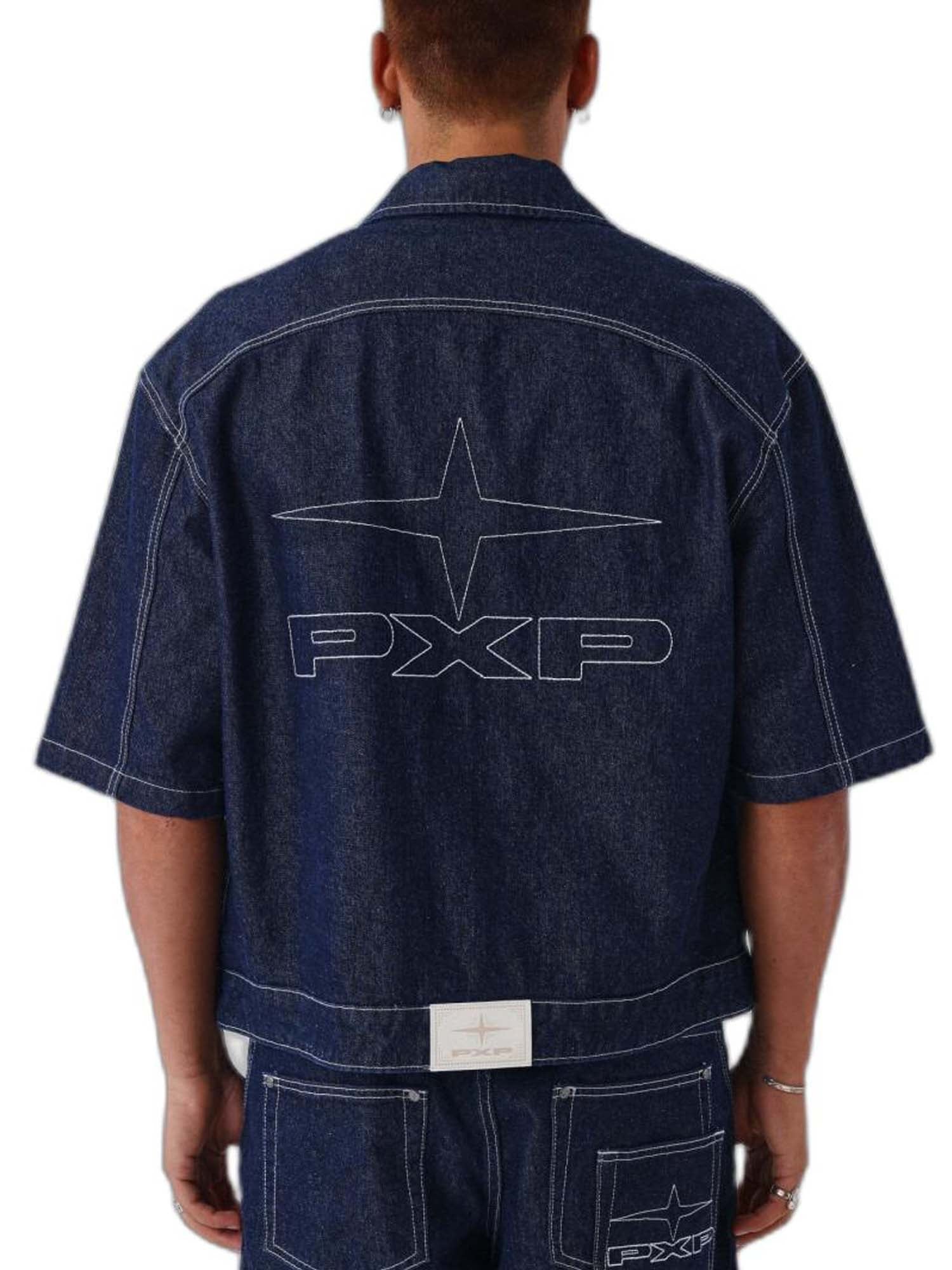 Project X Paris Camicia in Denim Blu