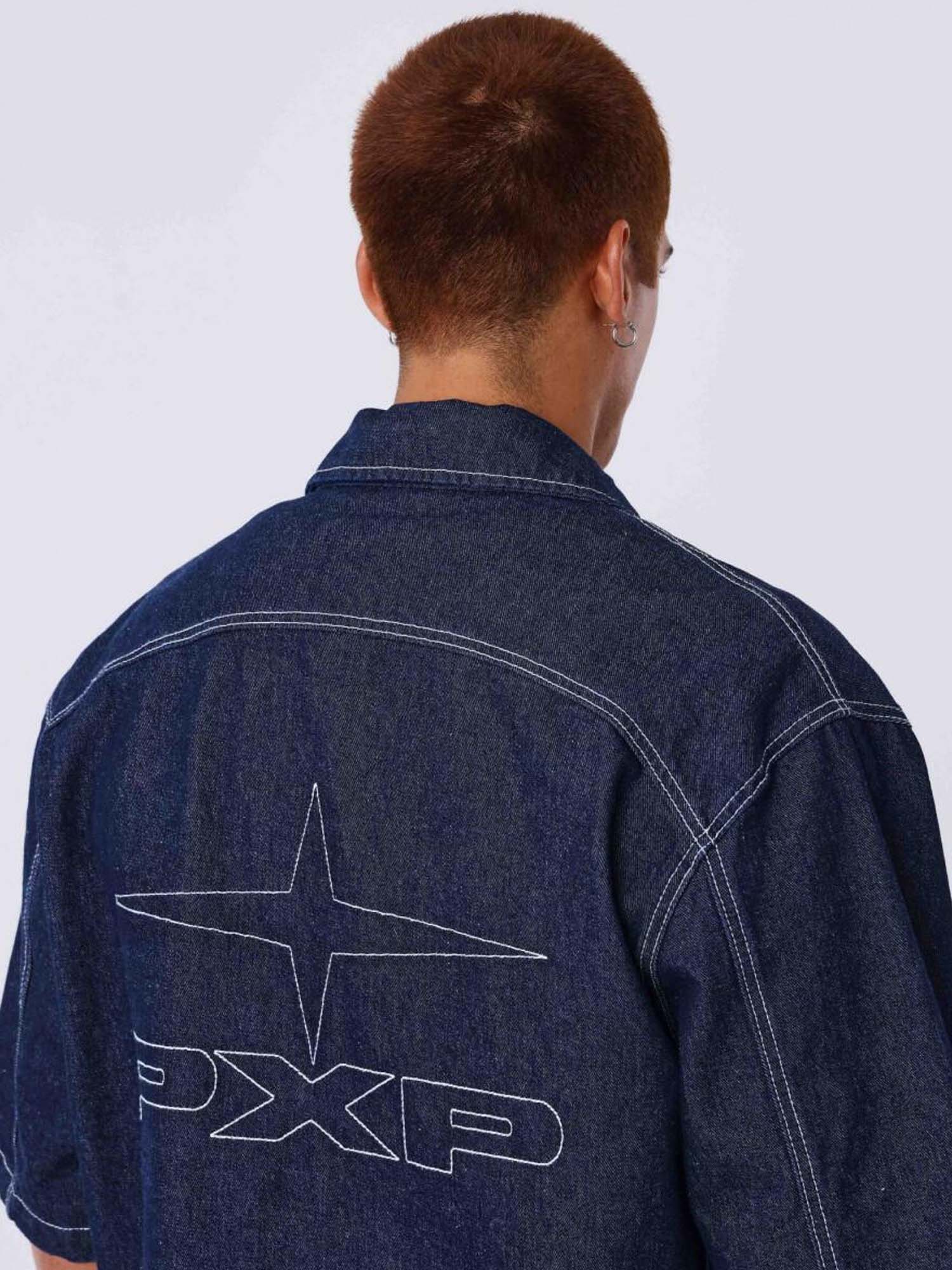 Project X Paris Camicia in Denim Blu