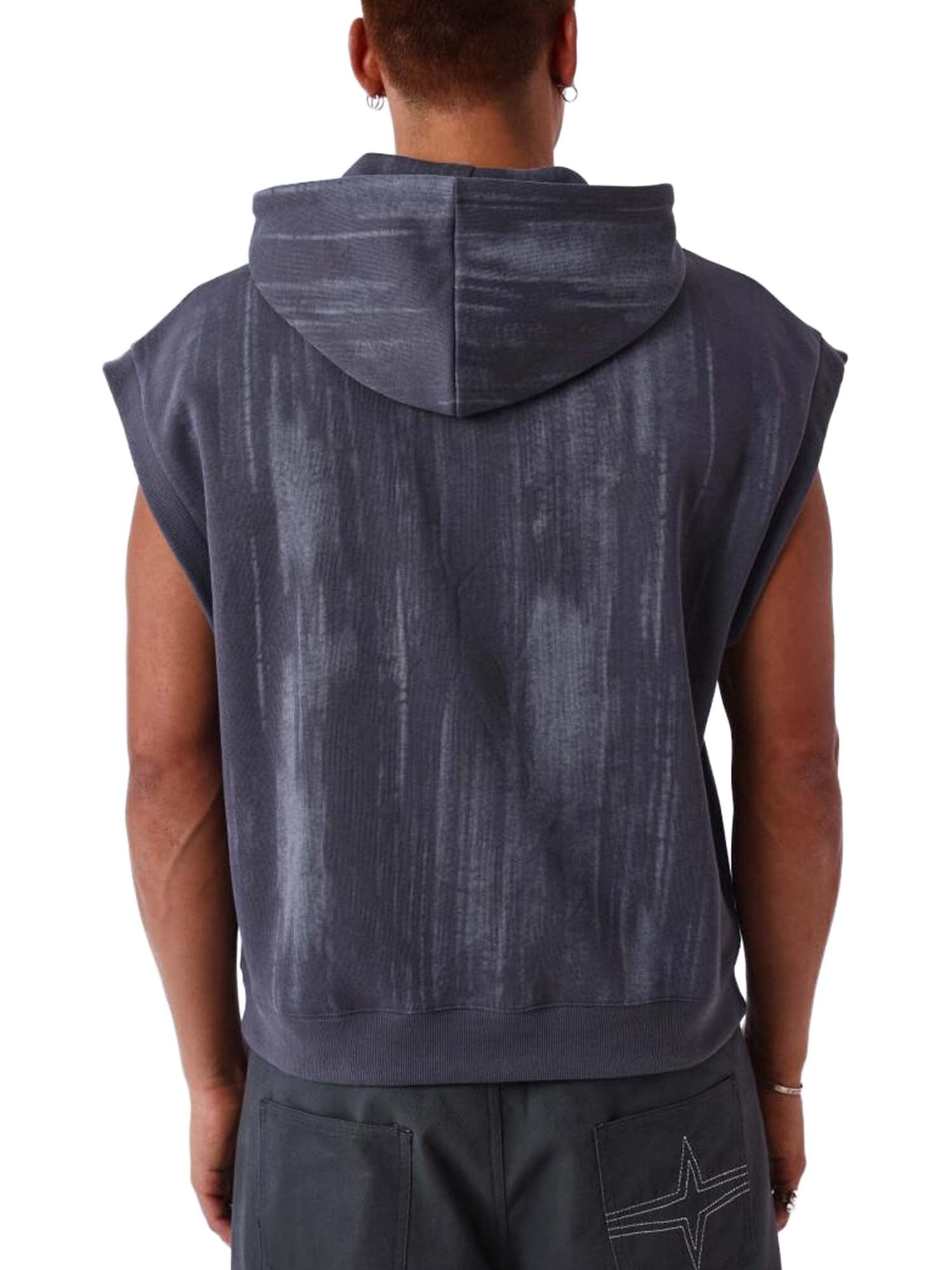 Project X Paris Felpa senza maniche con cappuccio Grigio