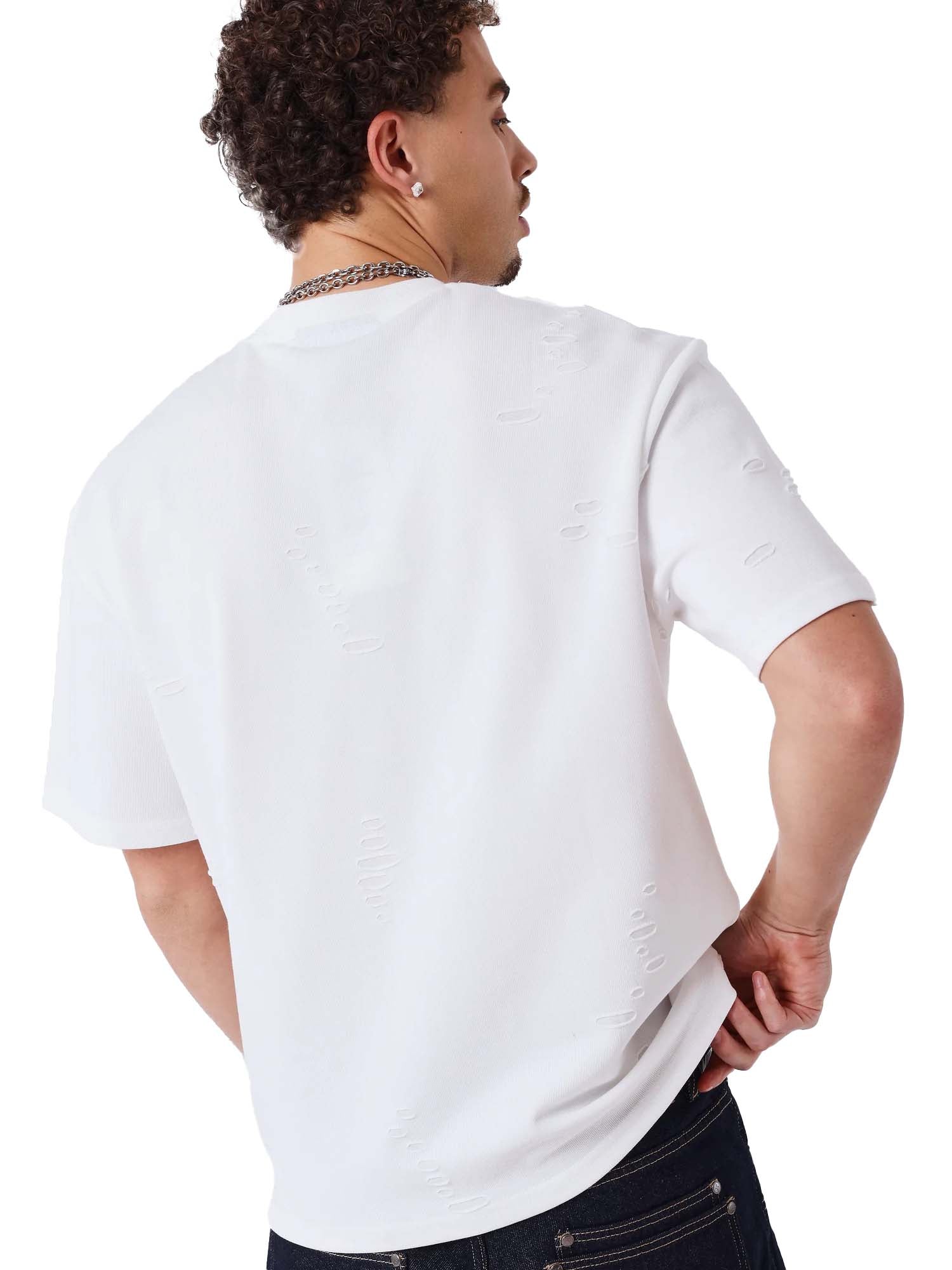 Project X Paris T-shirt à effet texturé Bianco