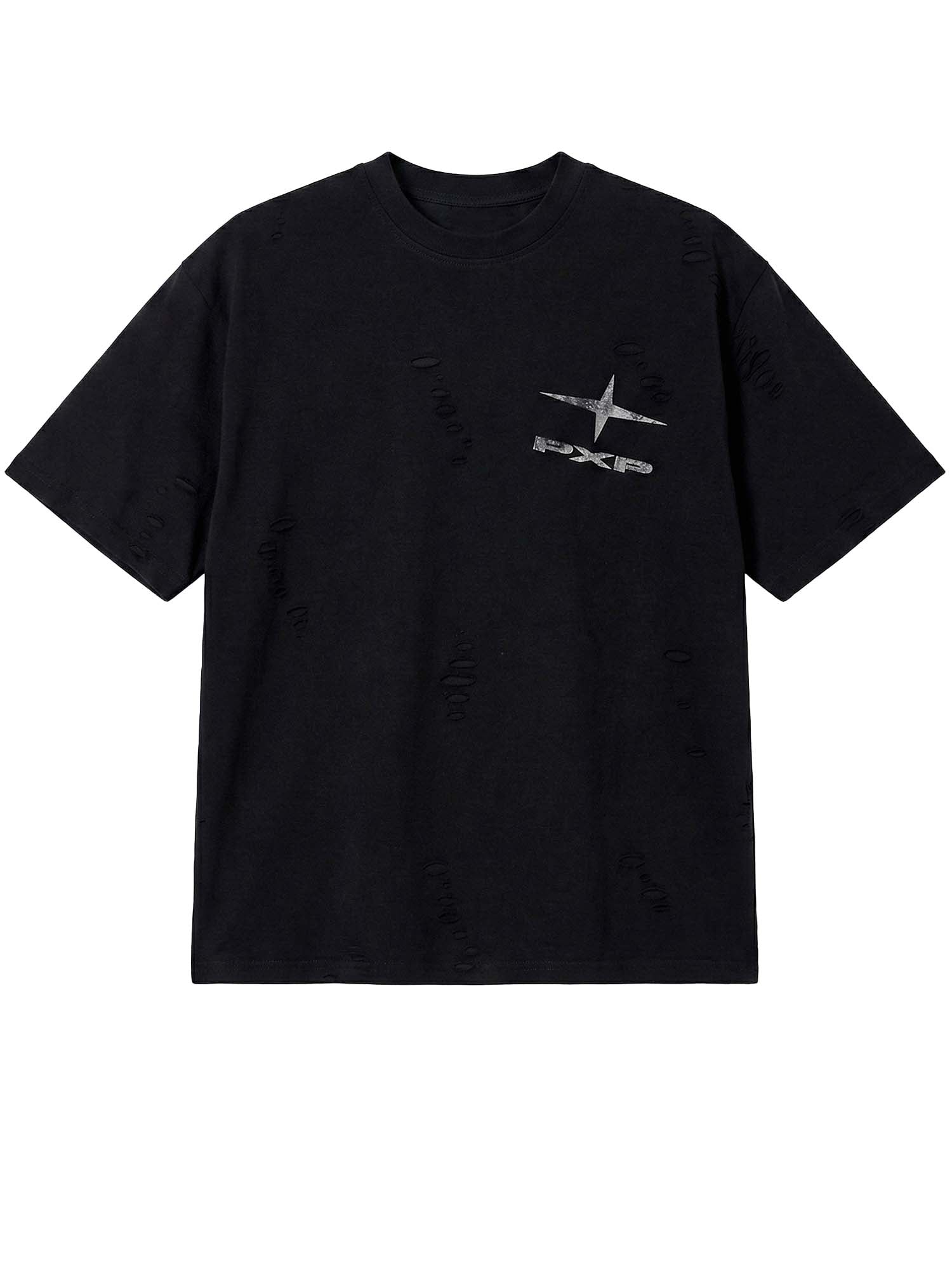 Project X Paris T-shirt con effetto strutturato Nero