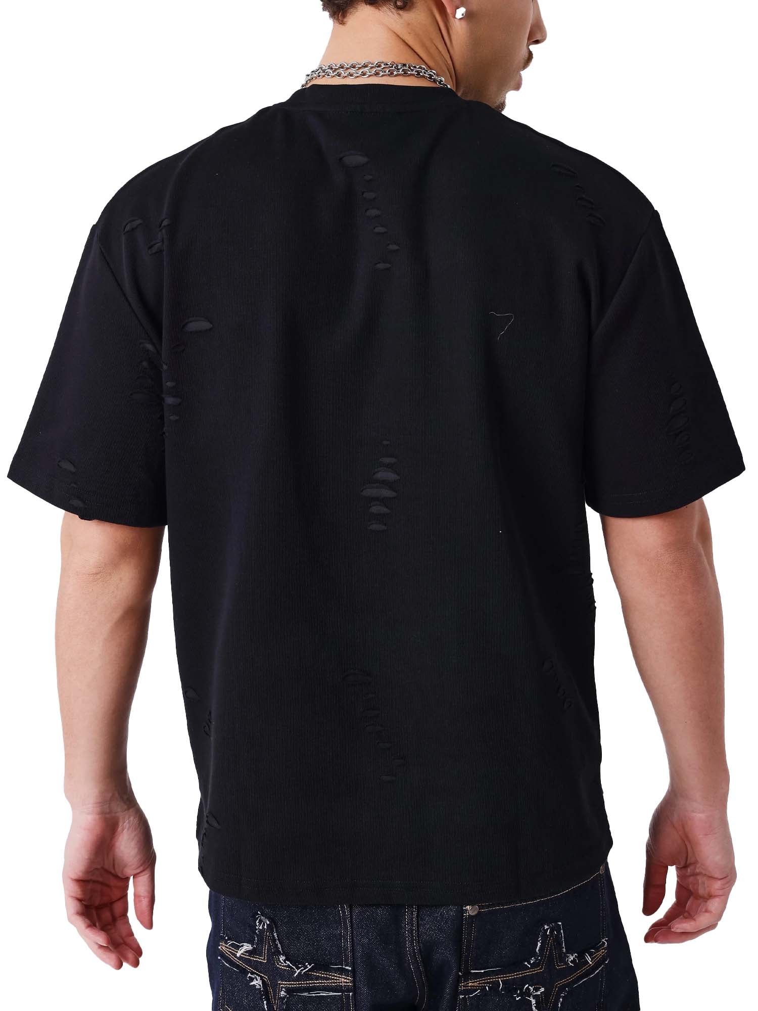 Project X Paris T-shirt à effet texturé Nero