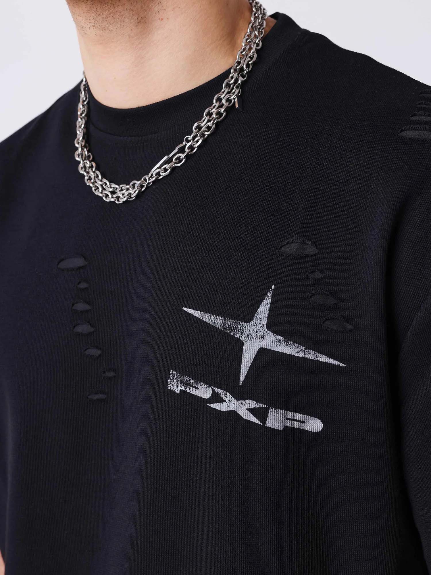 Project X Paris T-shirt à effet texturé Nero