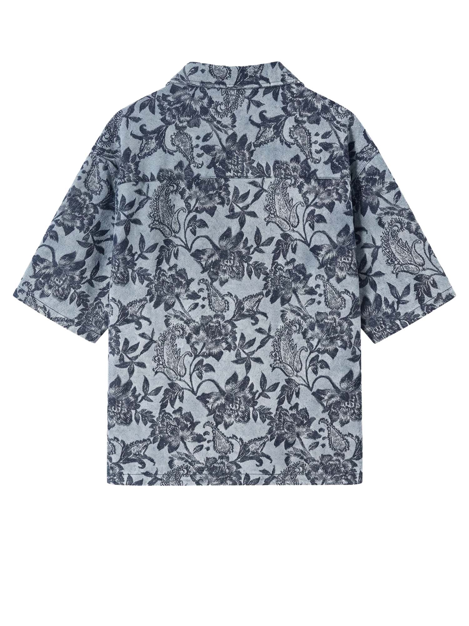 Project X Paris Camicia maniche corte Green Rush Blu