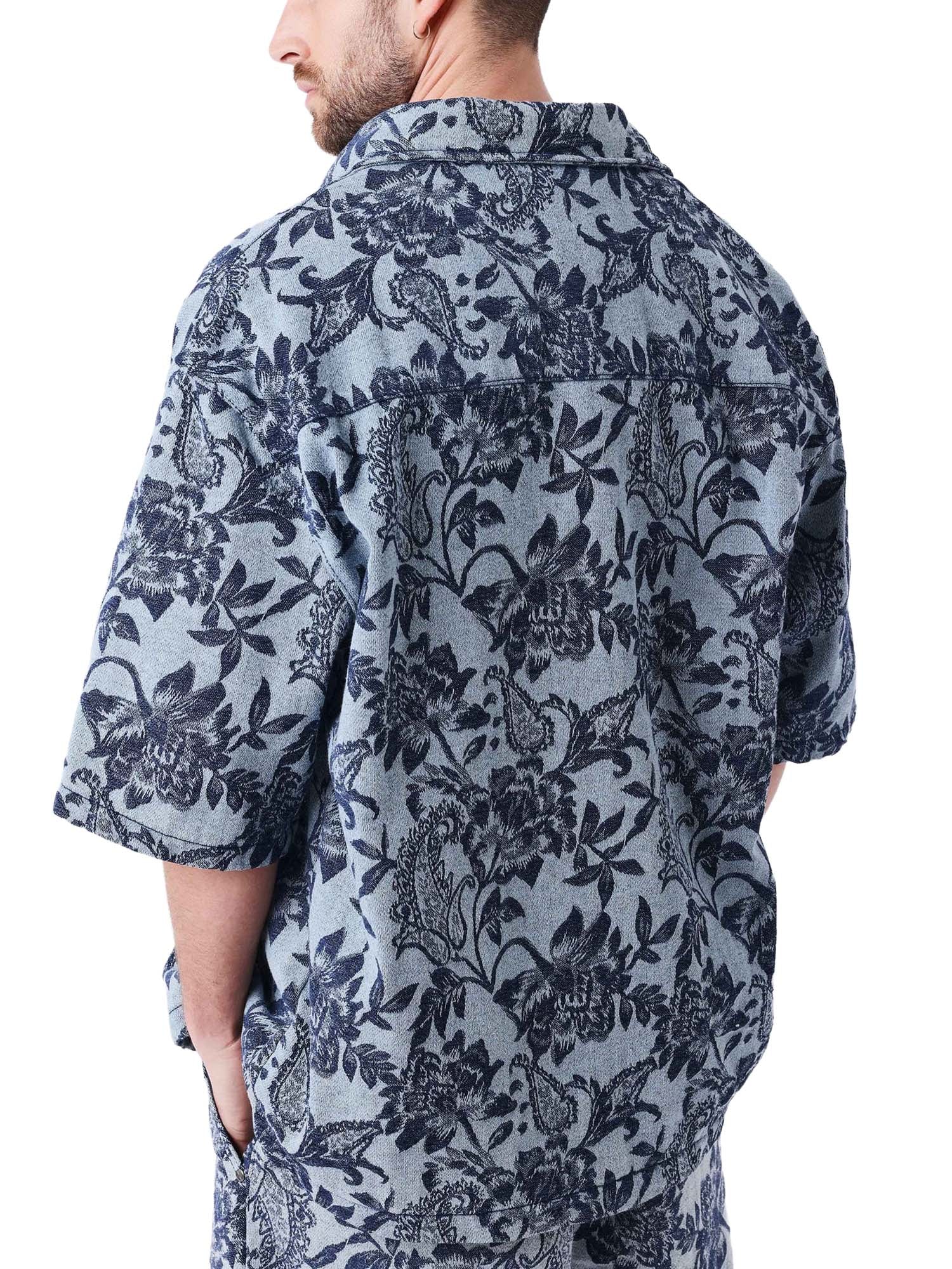 Project X Paris Camicia maniche corte Green Rush Blu