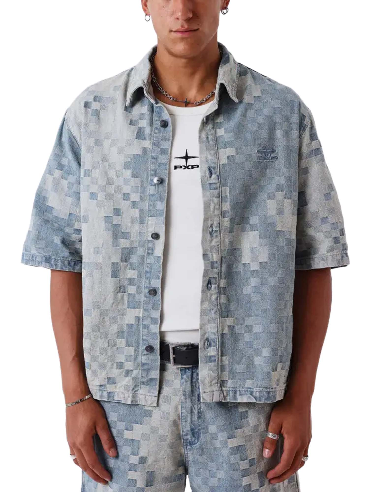 Project X Paris Camicia di jeans Azzurro