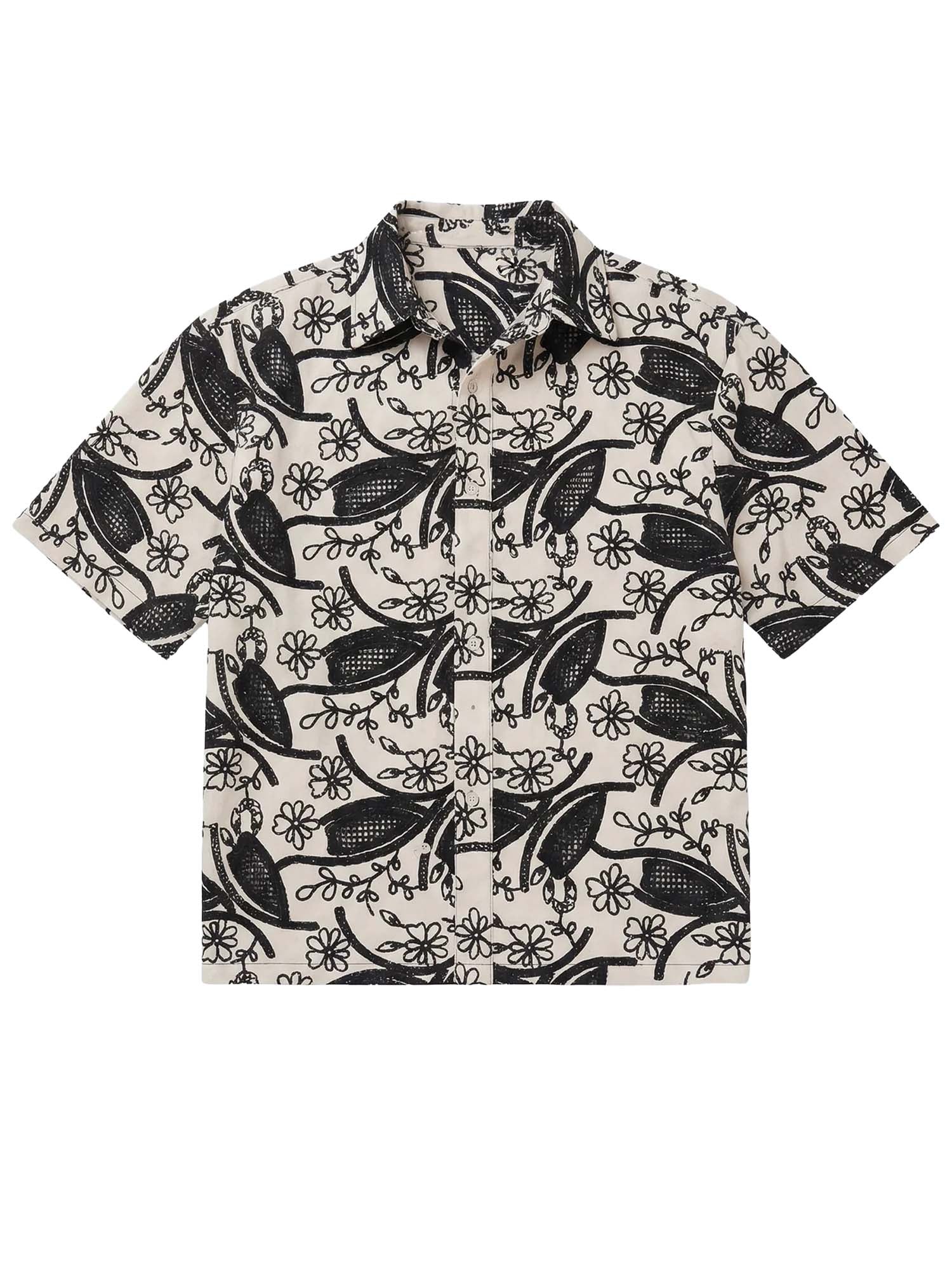 Project X Paris Camicia a maniche corte Candide Idylle Nero