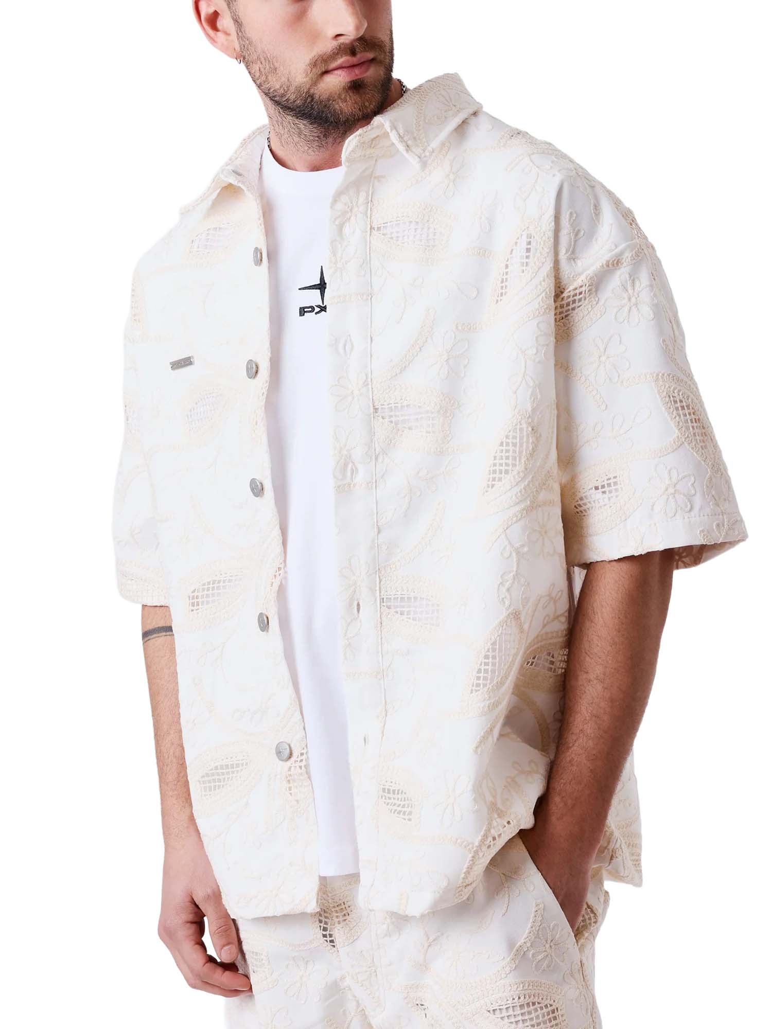 Project X Paris Camicia a maniche corte Candide Idylle Bianco