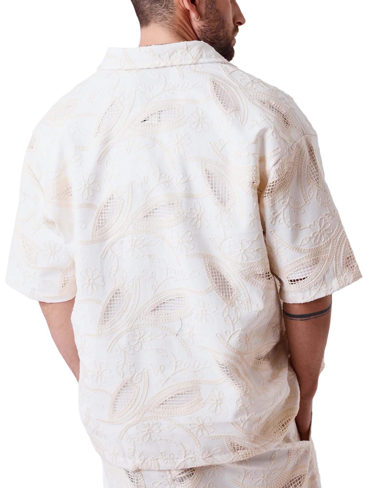 Project X Paris Camicia a maniche corte Candide Idylle Bianco