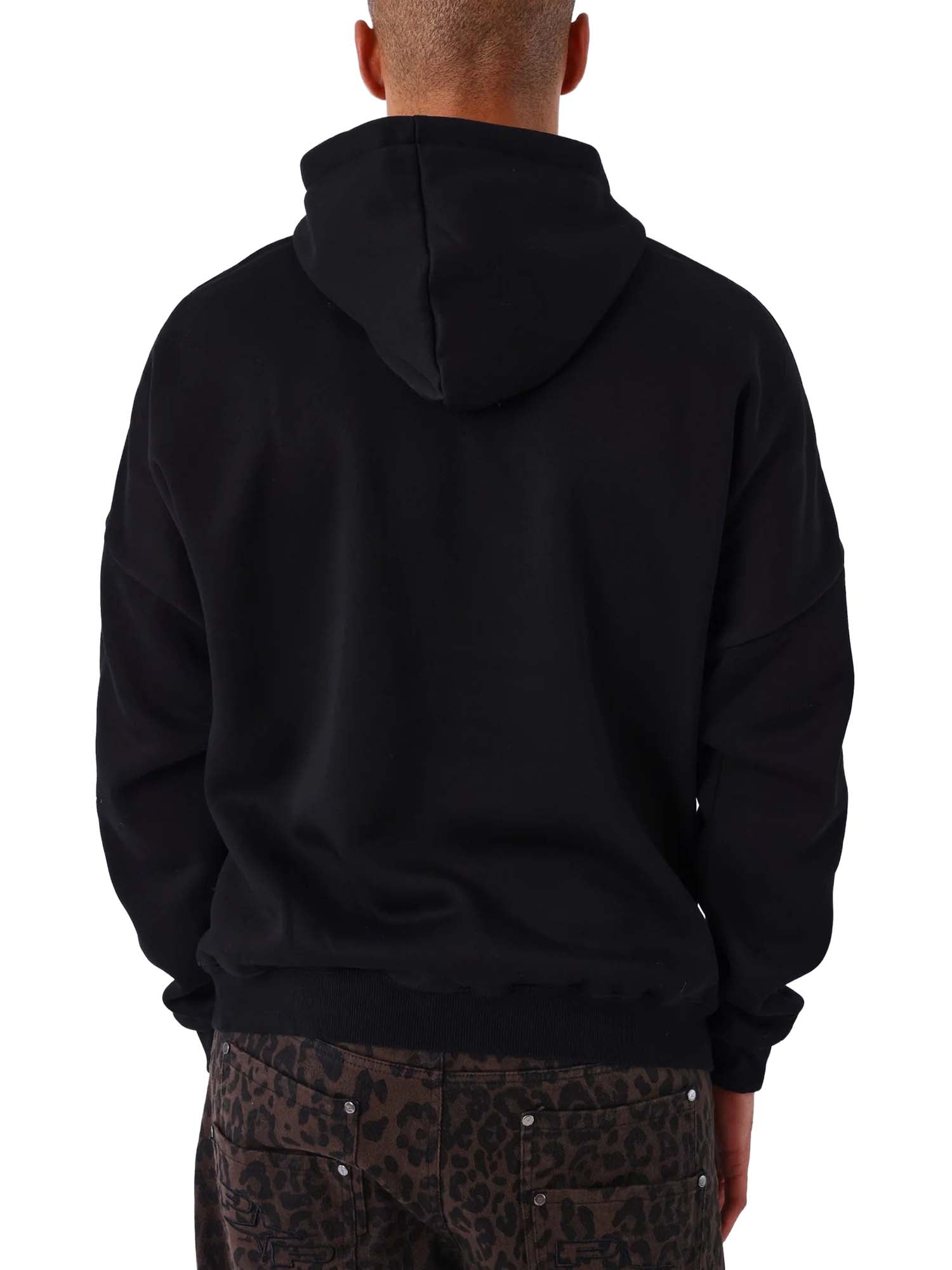 Project X Paris Felpa con cappuccio Leopardo Nero