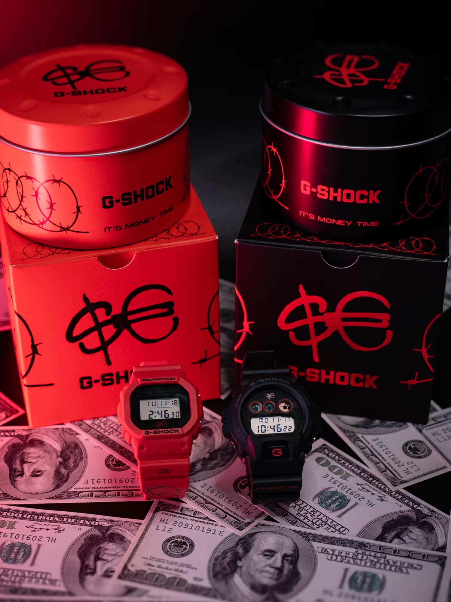 Casio Orologio G-SHOCK x Sfera Ebbasta Serie 6900 Nero