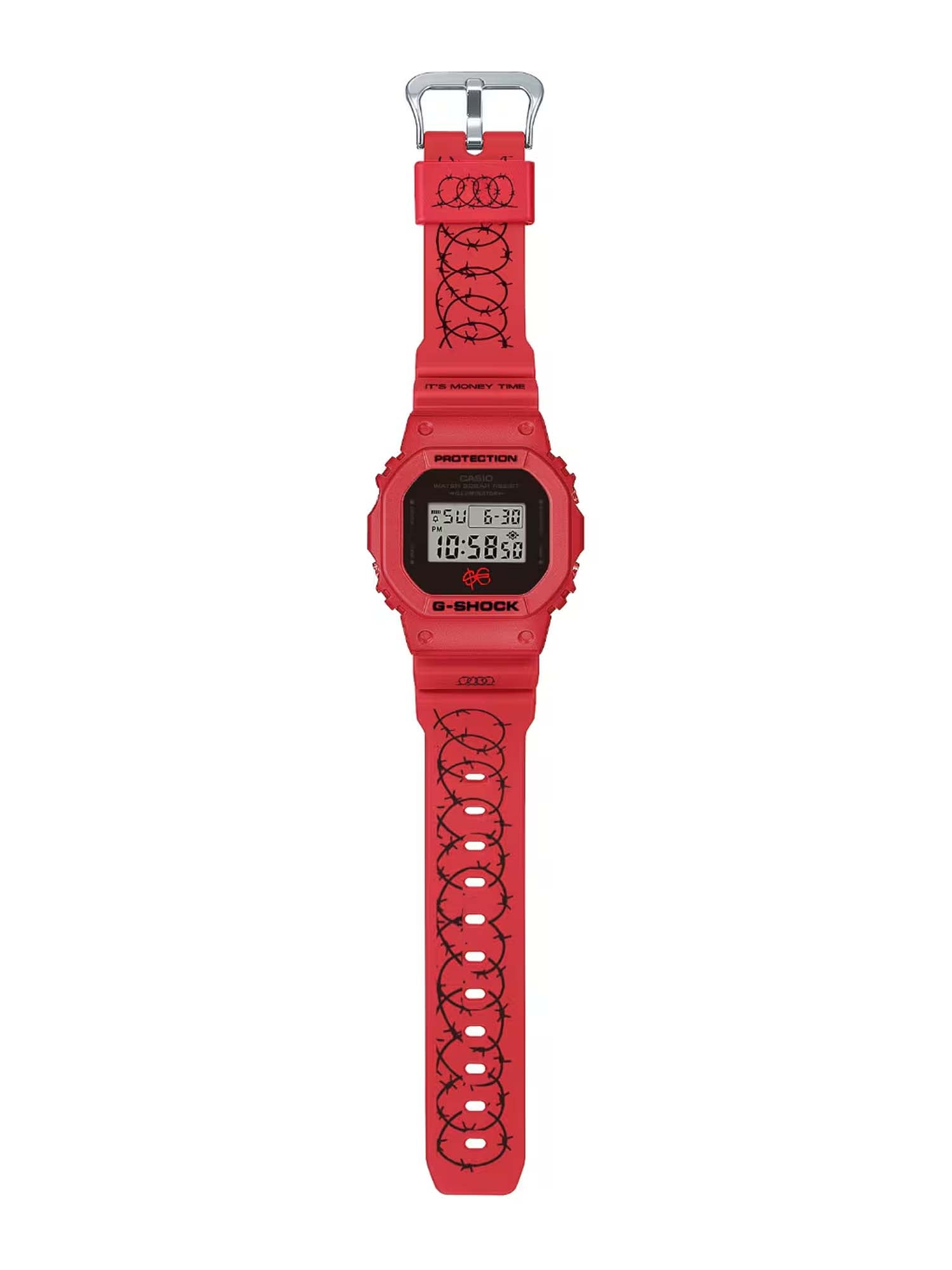 Casio Orologio Casio G-Shock x Sfera Ebbasta Serie DW-5600 Rosso