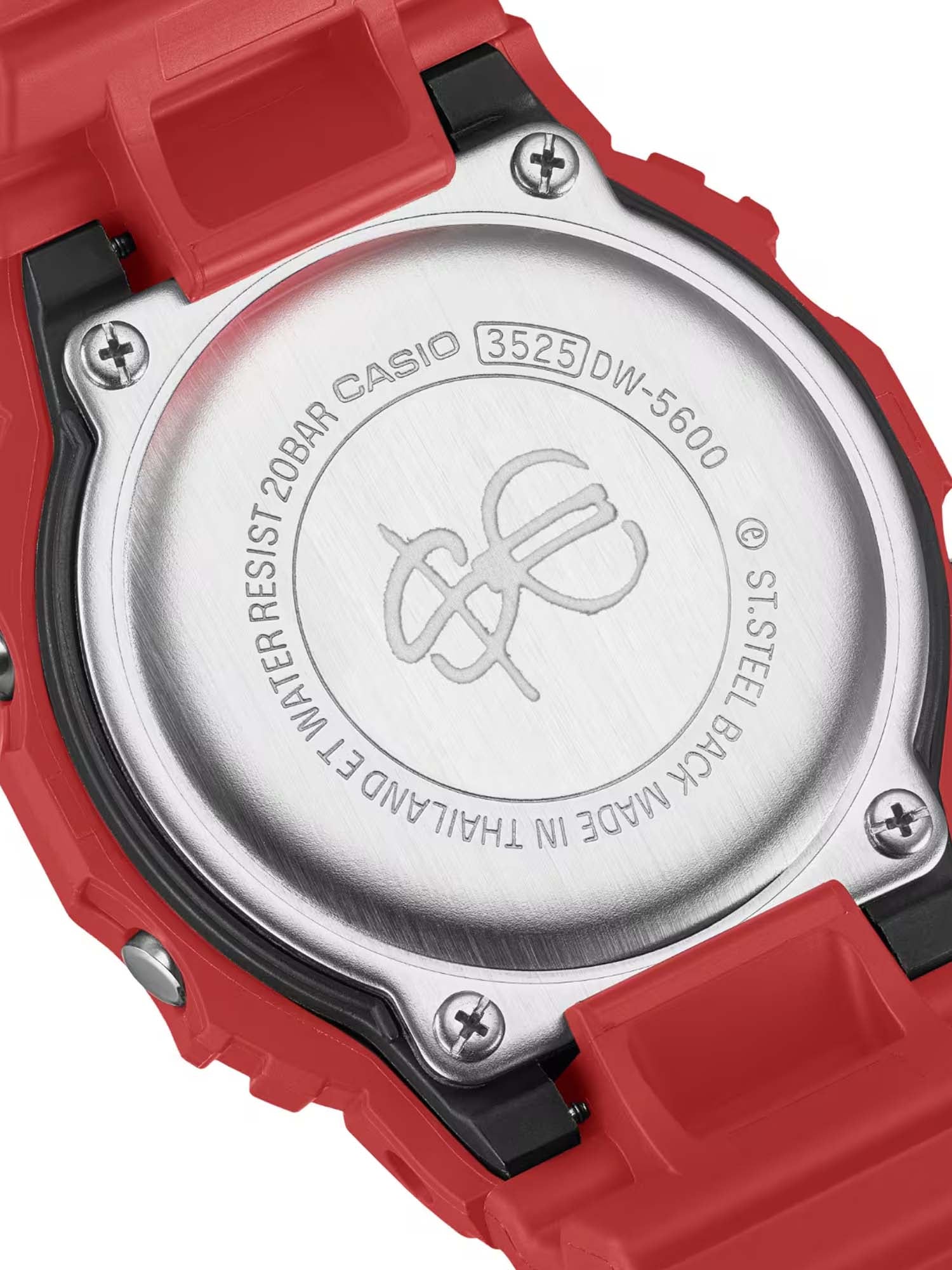 Casio Orologio Casio G-Shock x Sfera Ebbasta Serie DW-5600 Rosso