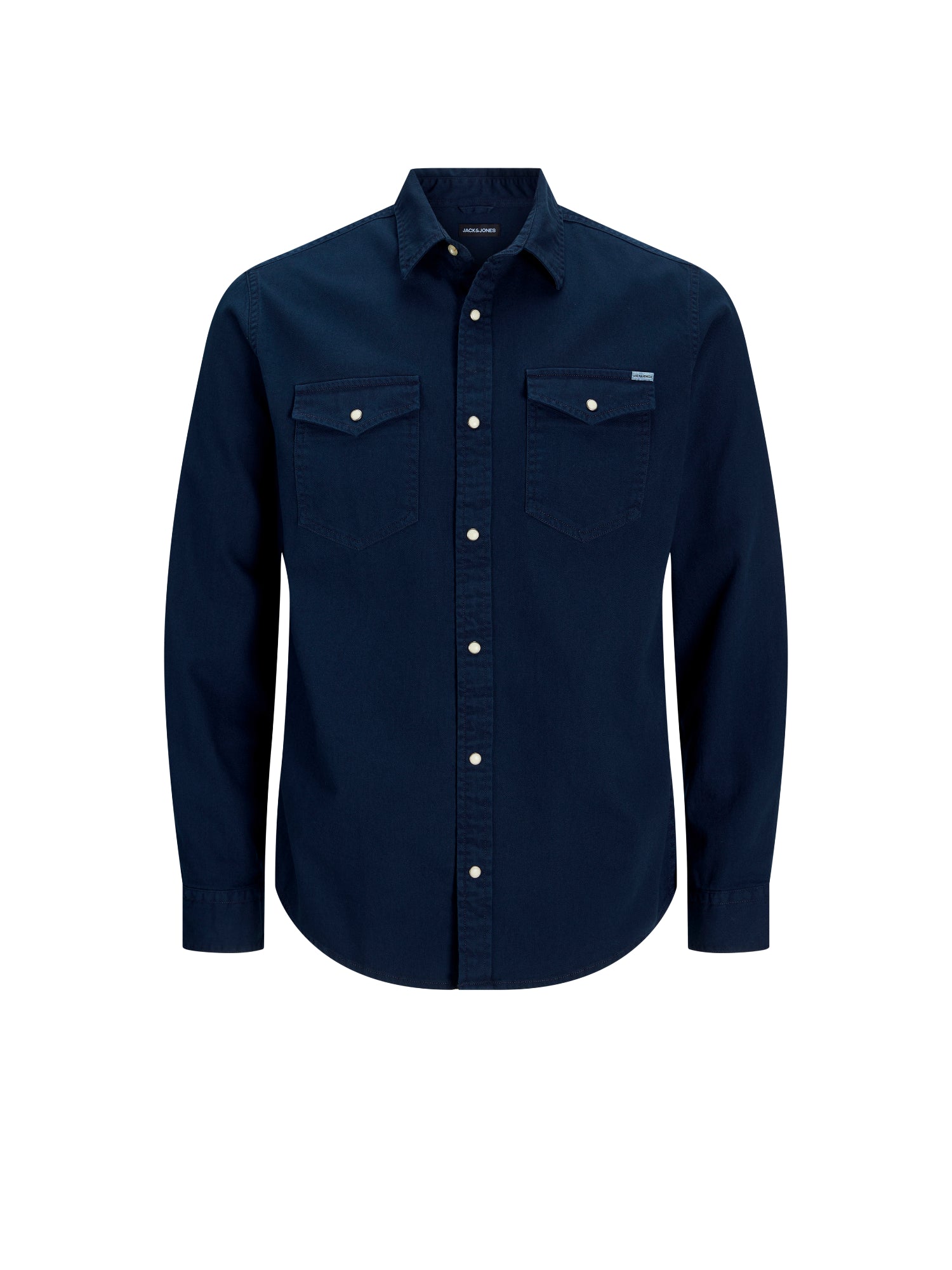 Jack & Jones Camicia in Jeans Comfort Blu Scuro