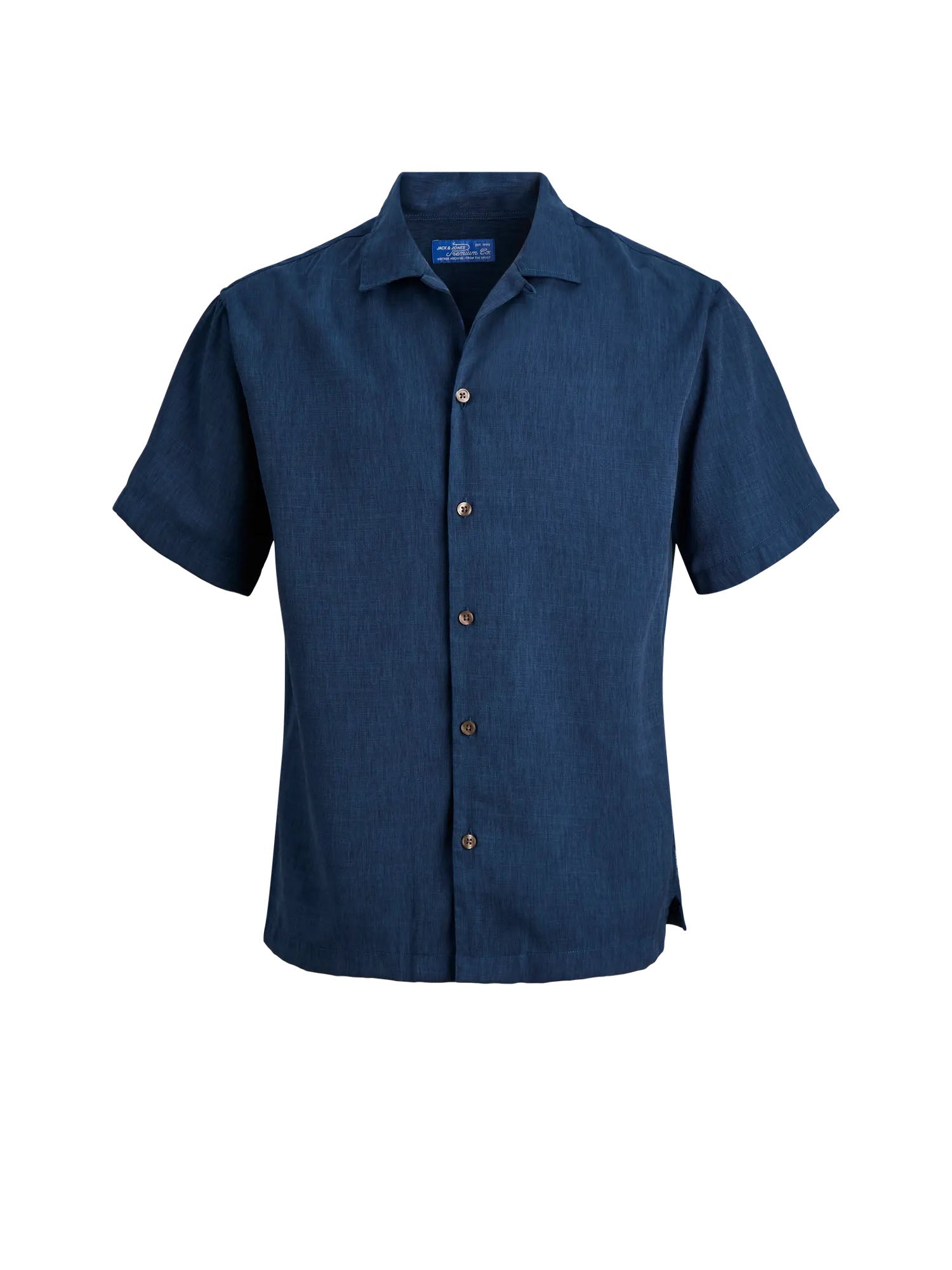 Jack & Jones Camicia Jprblurico Tencel Resort S/S Blu