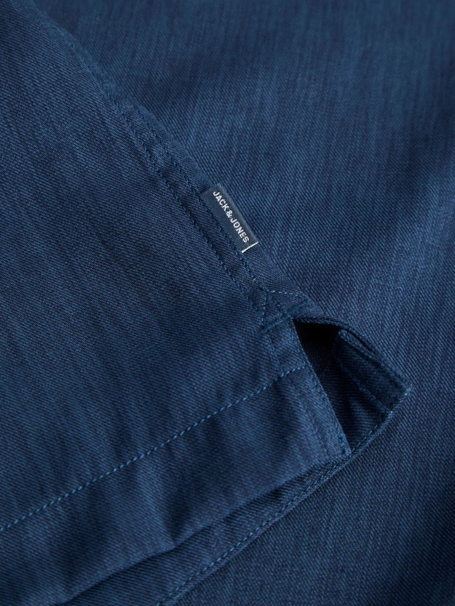 Jack & Jones Camicia Jprblurico Tencel Resort S/S Blu