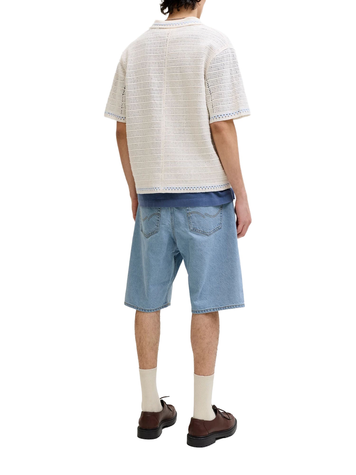 Jack & Jones Bermuda in jeans baggy fit Blu