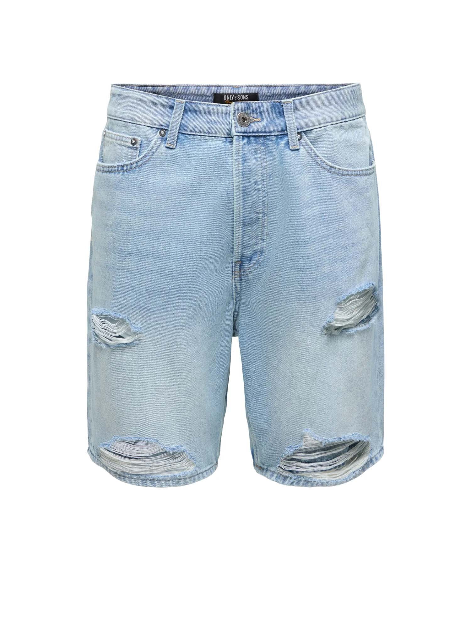 Only & Sons Shorts Onsfade Loose Des Azzurro