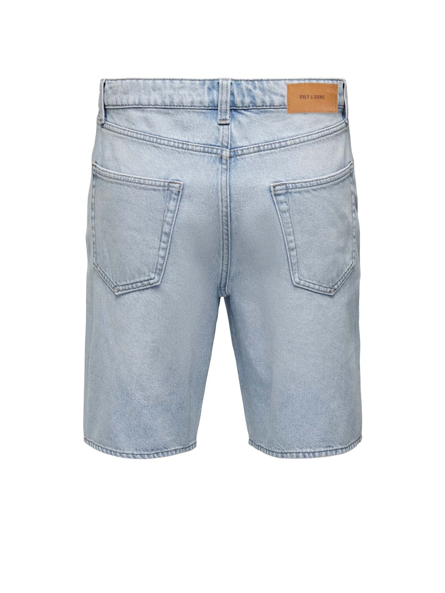 Only & Sons Onsfive Baggy 9893 Pim Dnm Shorts Vd2 Azzurro