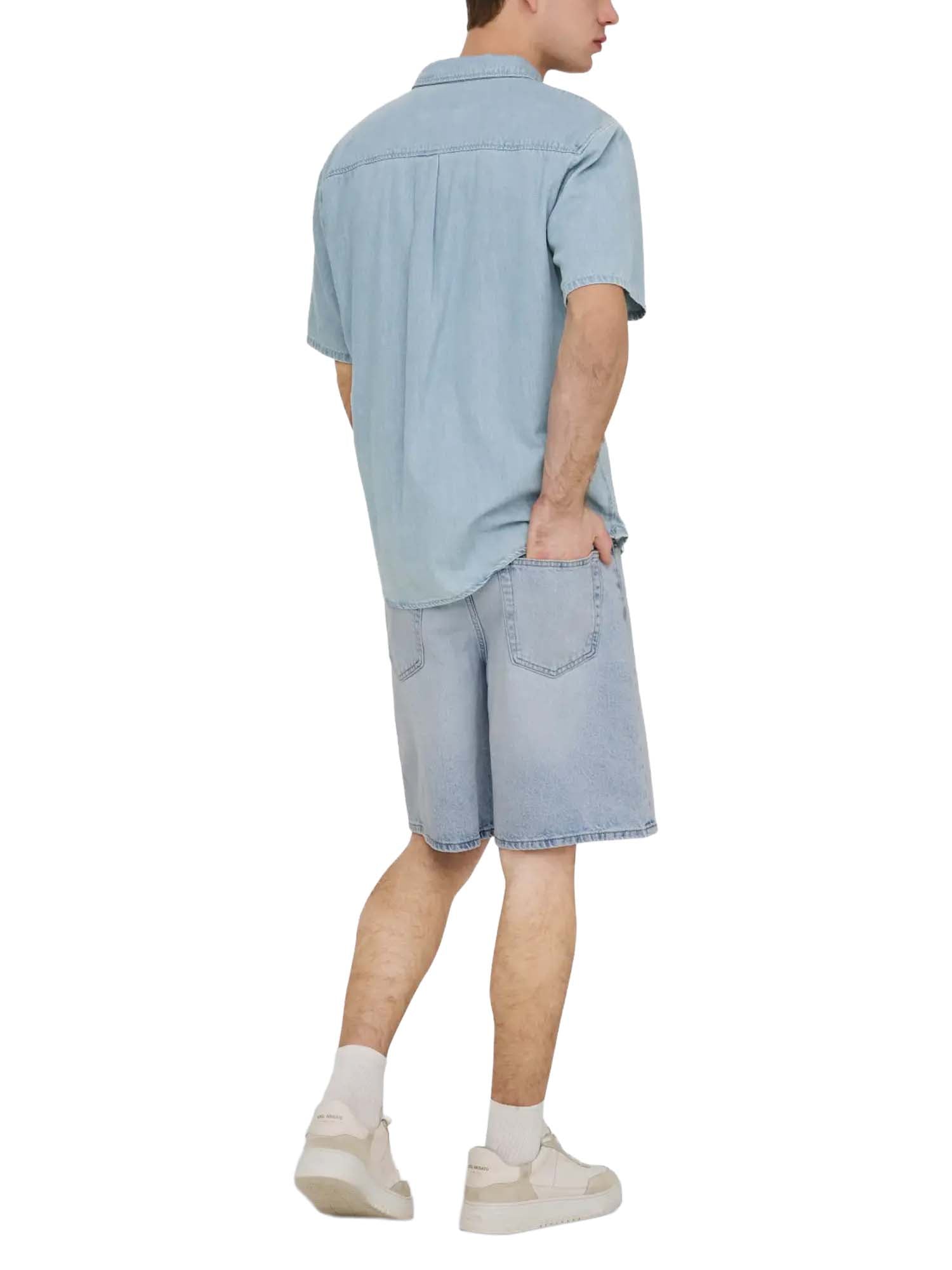 Only & Sons Onsfive Baggy 9893 Pim Dnm Shorts Vd2 Azzurro