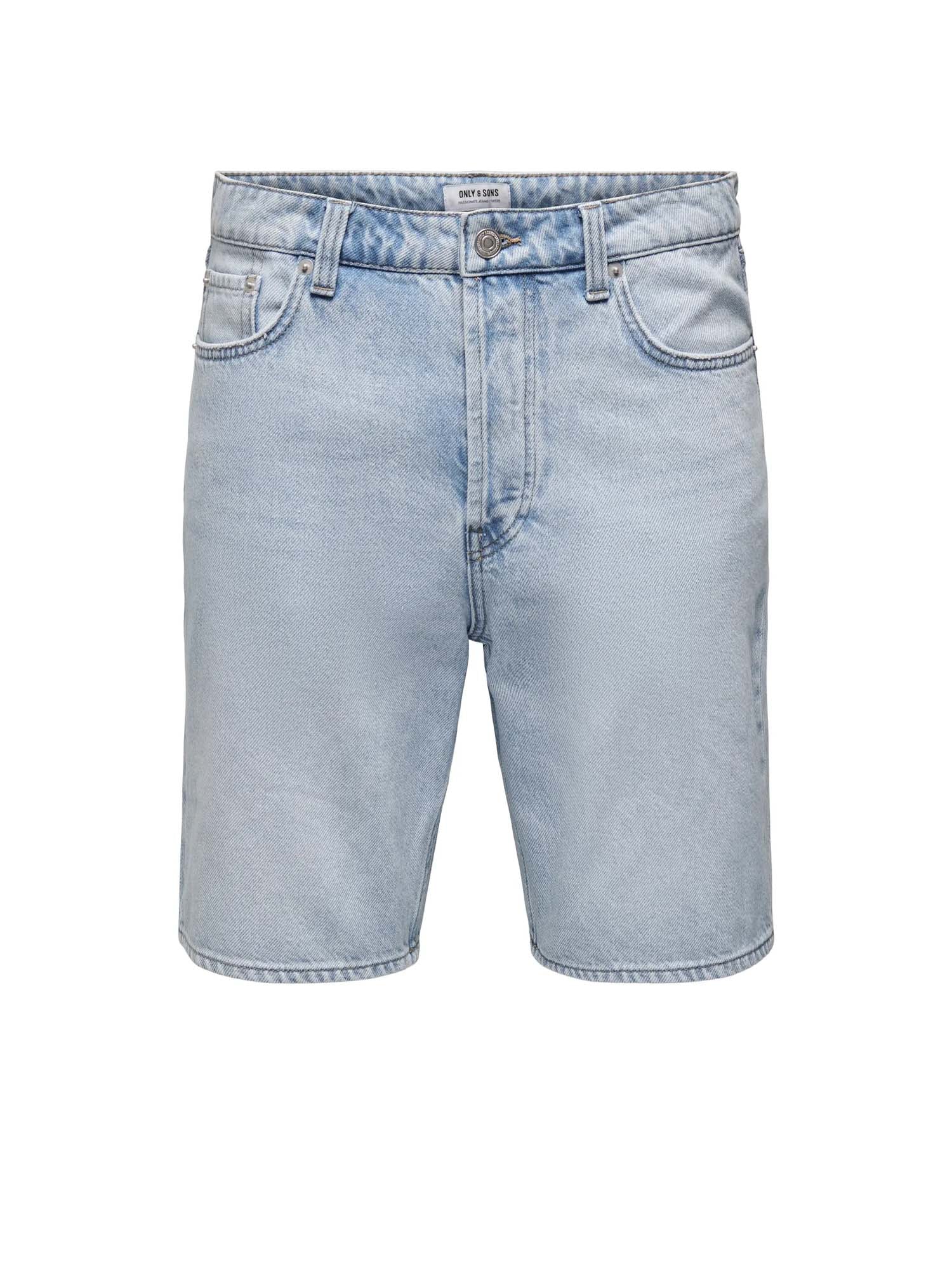 Only & Sons Onsfive Baggy 9893 Pim Dnm Shorts Vd2 Azzurro