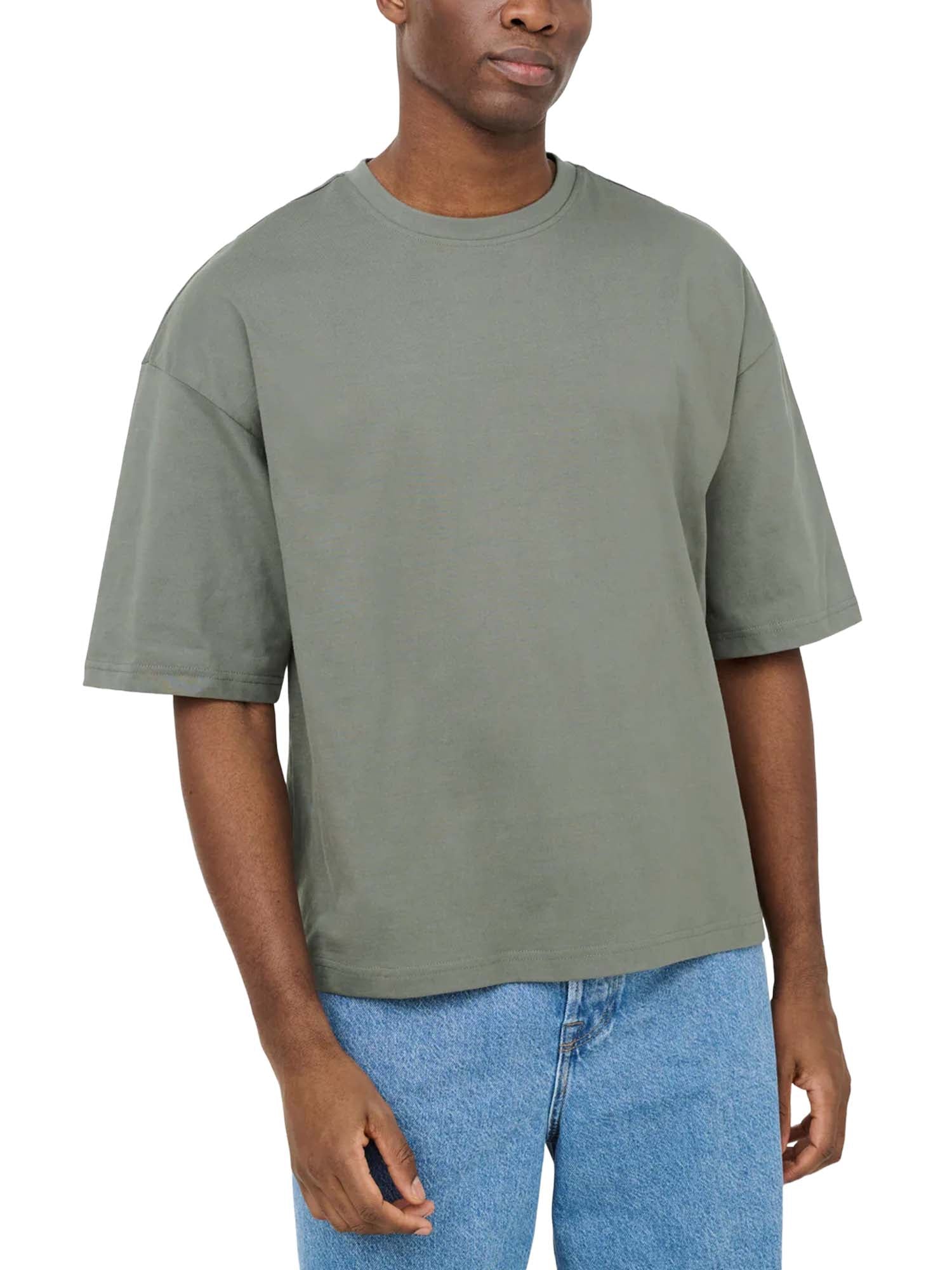 Only & Sons T-Shirt Fred Relaxed Crop Grigio