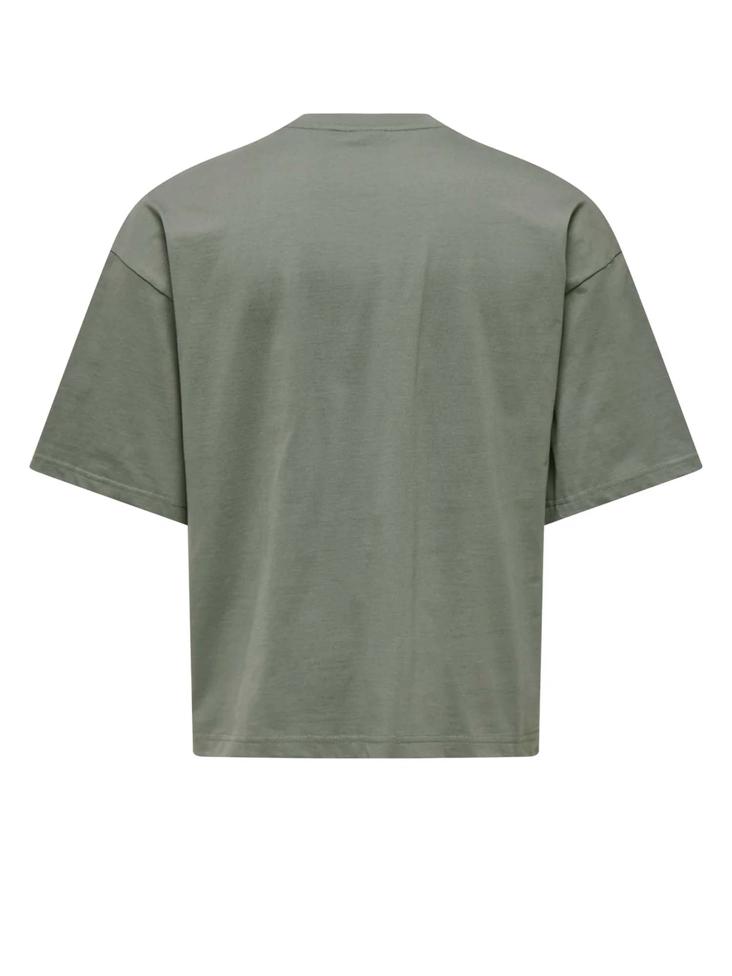 Only & Sons T-Shirt Fred Relaxed Crop Grigio