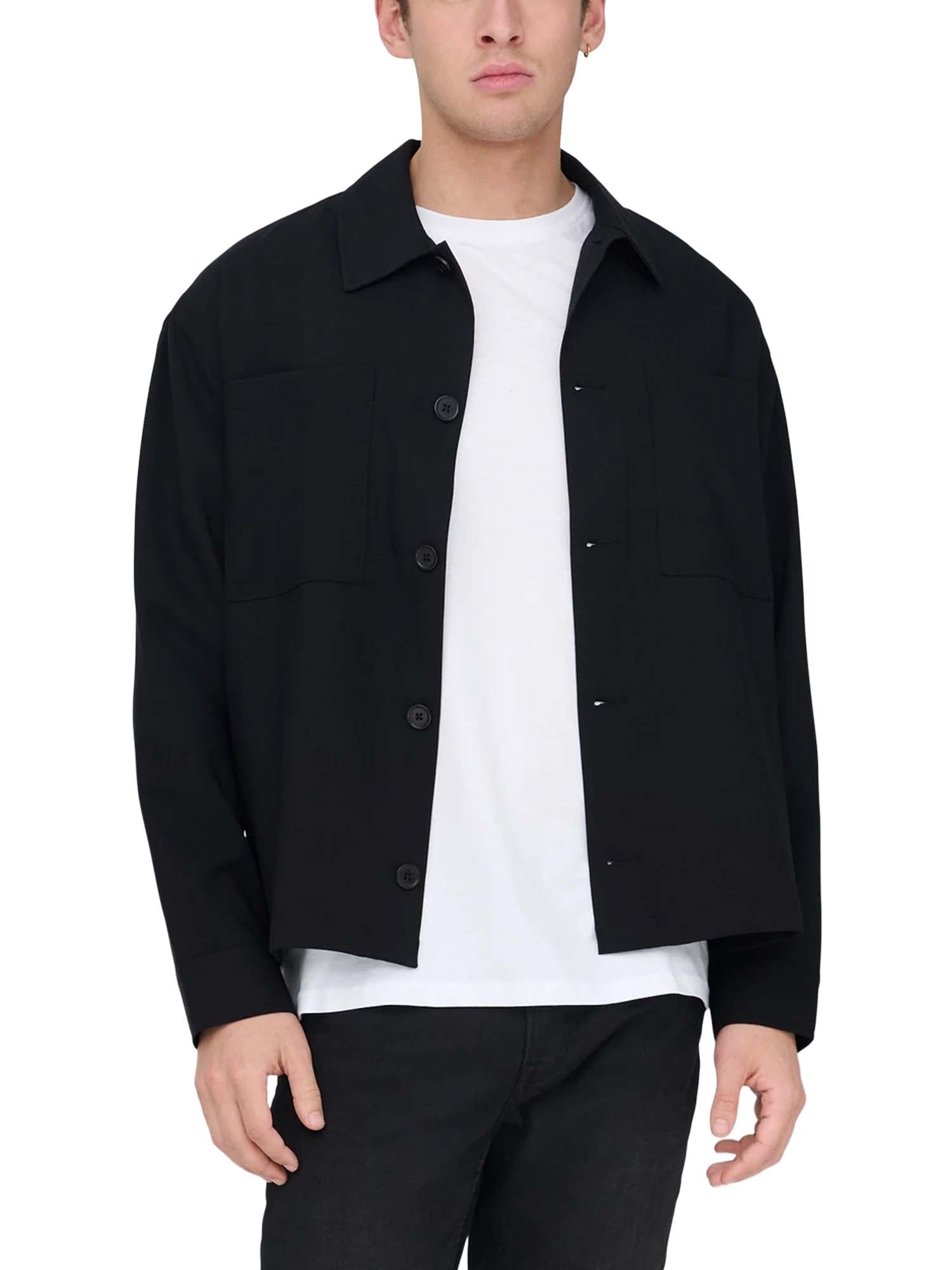 Only & Sons Giacca camicia Will Nero