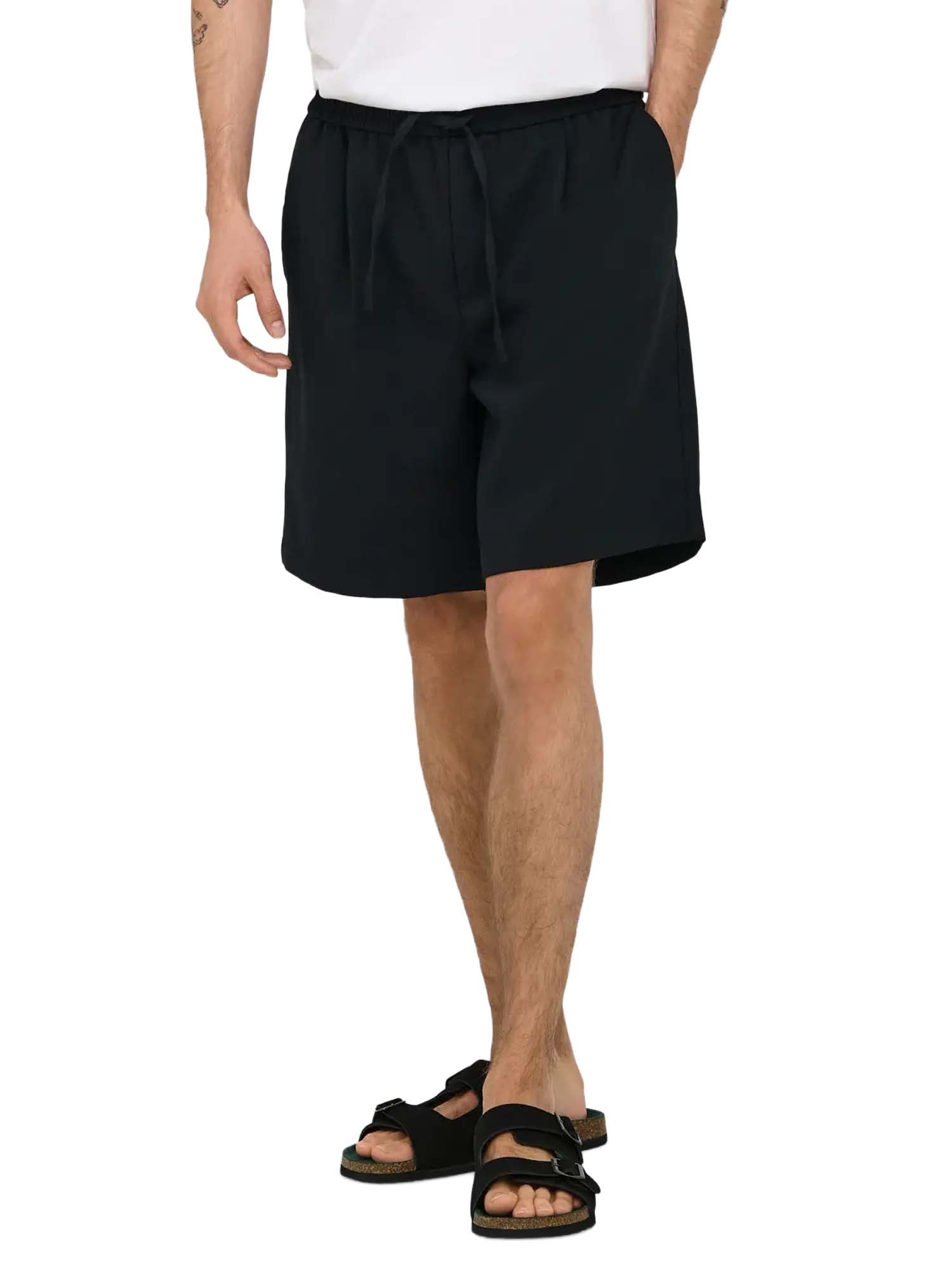 Only & Sons Shorts ONSWILL Loose Fit Nero