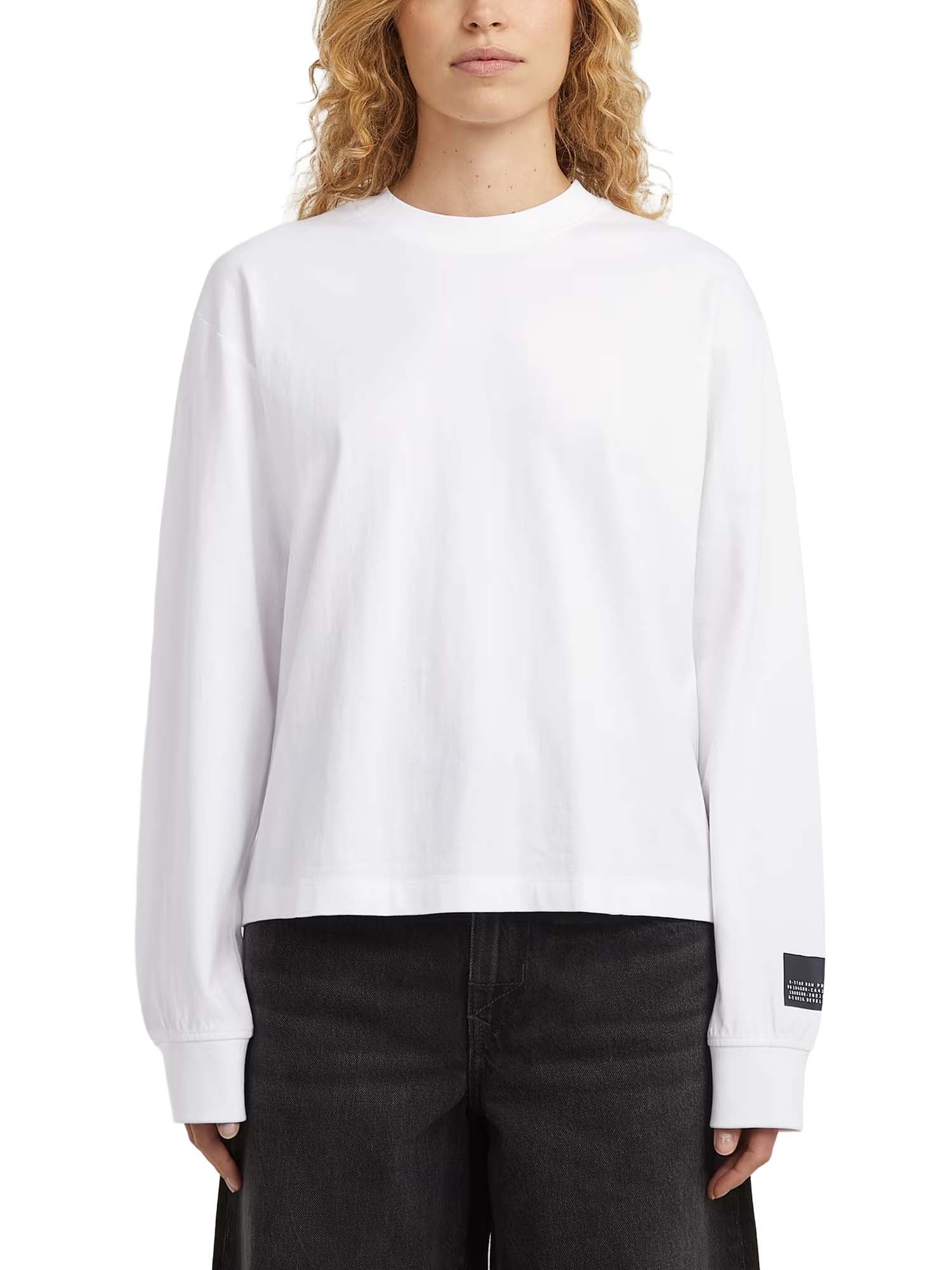 G-star T-Shirt Back Graphic Relaxed Bianco