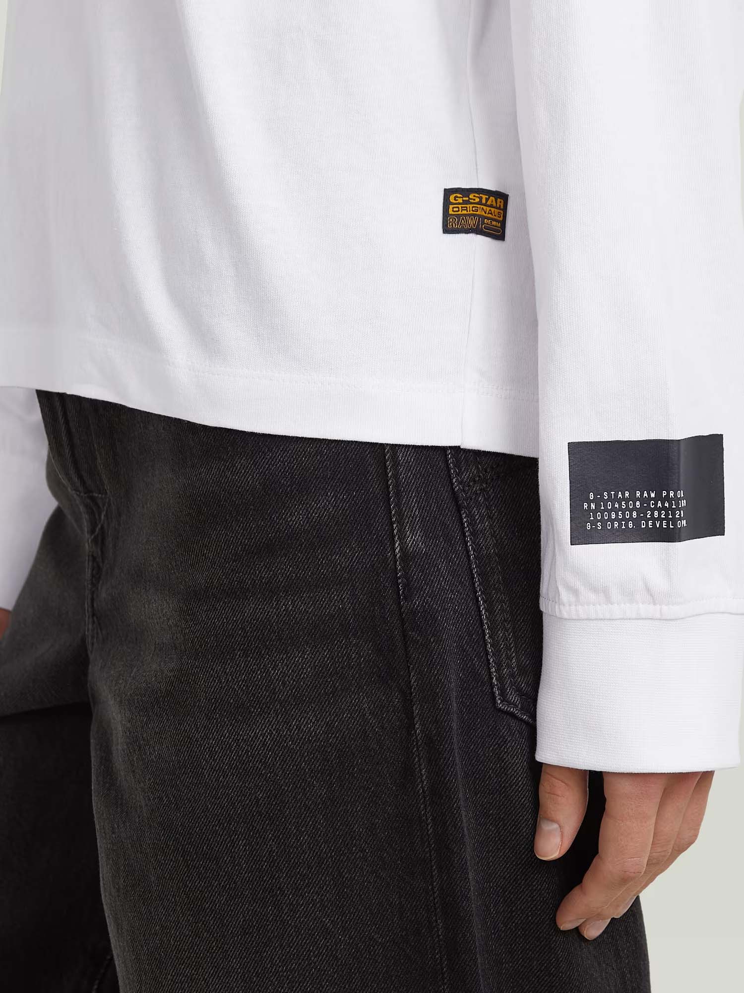 G-star T-Shirt Back Graphic Relaxed Bianco