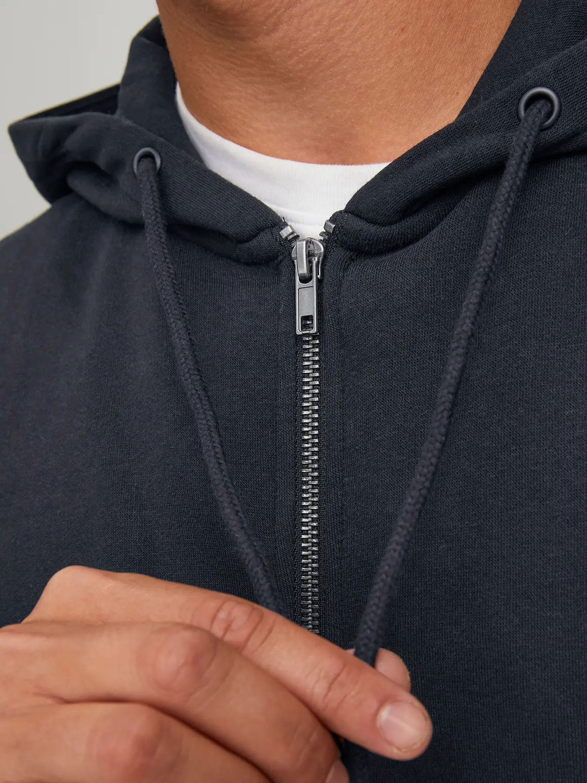 Jack & Jones JJebradley Sweat Zip Hood Nero